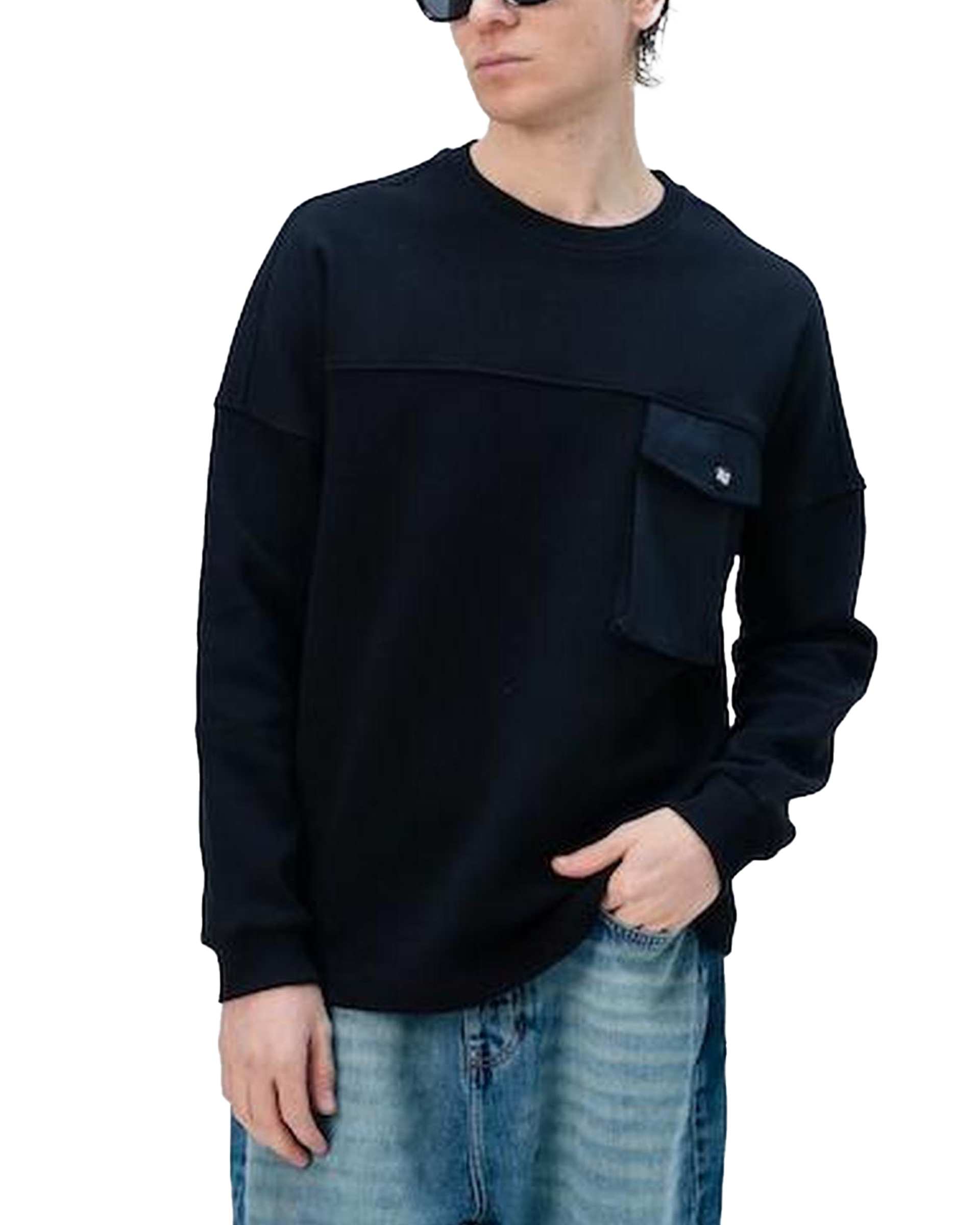 سویشرت مردانه مشکی نفیر ور Nafir Wear مدل Q.BISIکد 502201