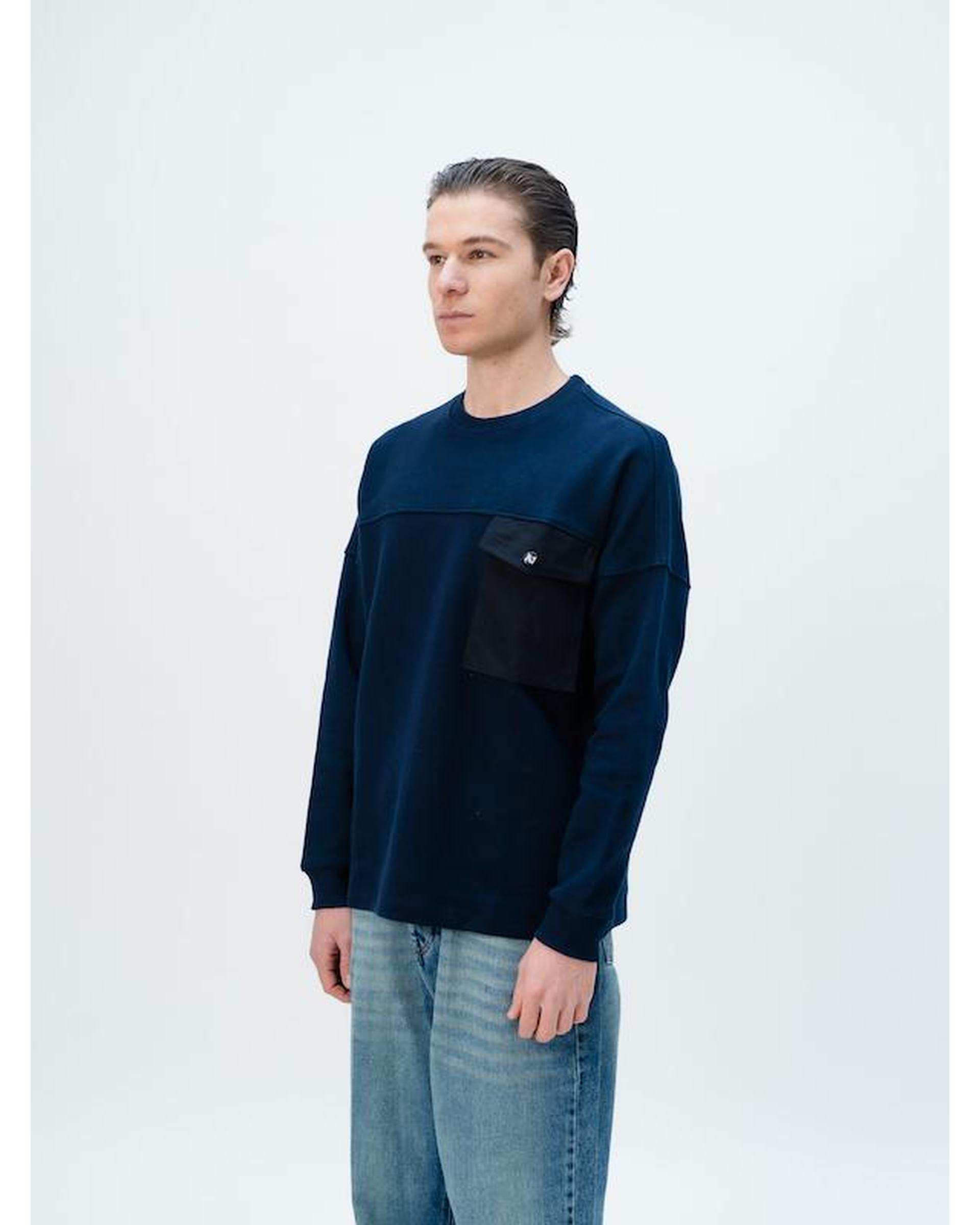 سویشرت مردانه سرمه ای نفیر ور Nafir Wear مدل Q.BISIکد 502201