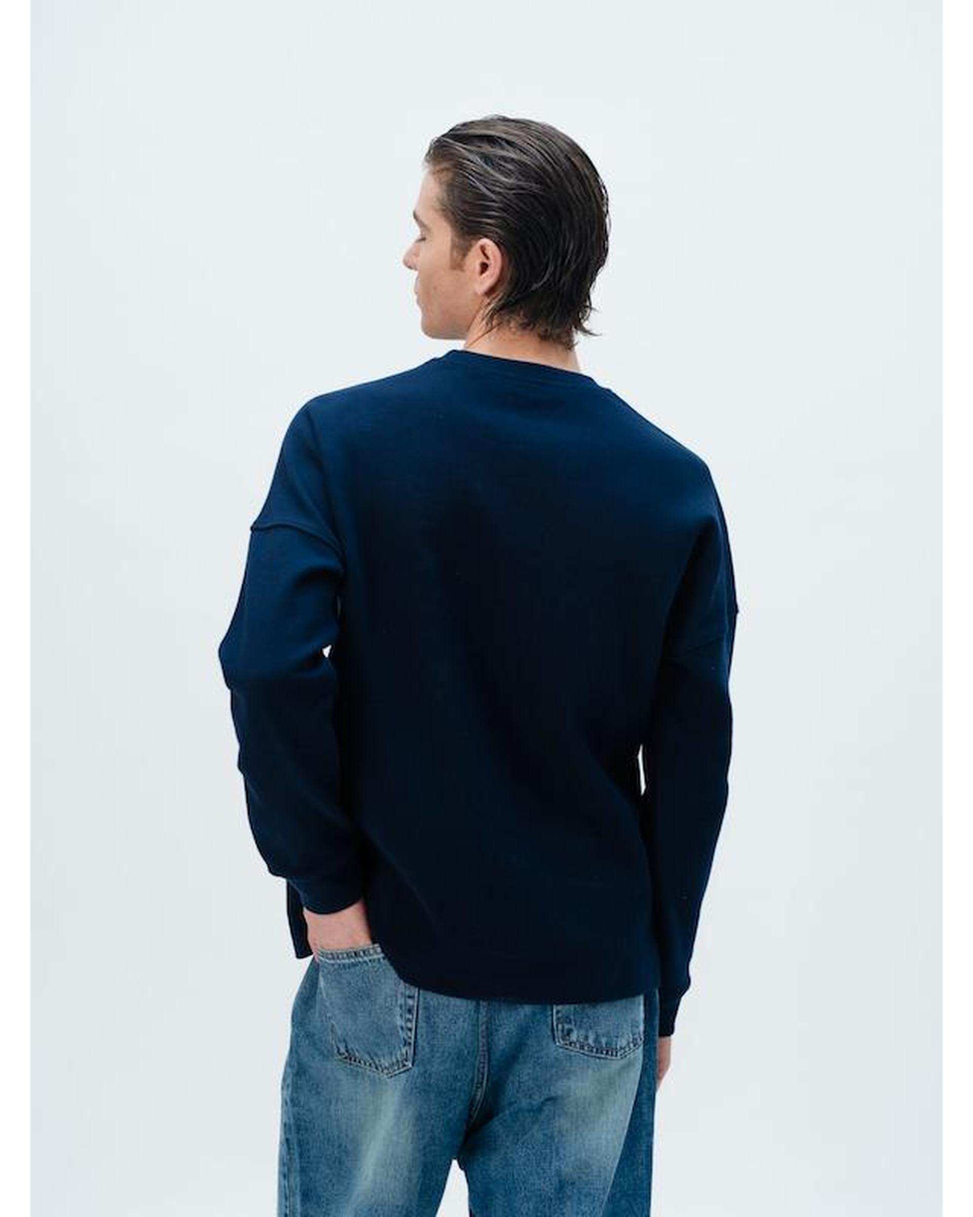 سویشرت مردانه سرمه ای نفیر ور Nafir Wear مدل Q.BISIکد 502201