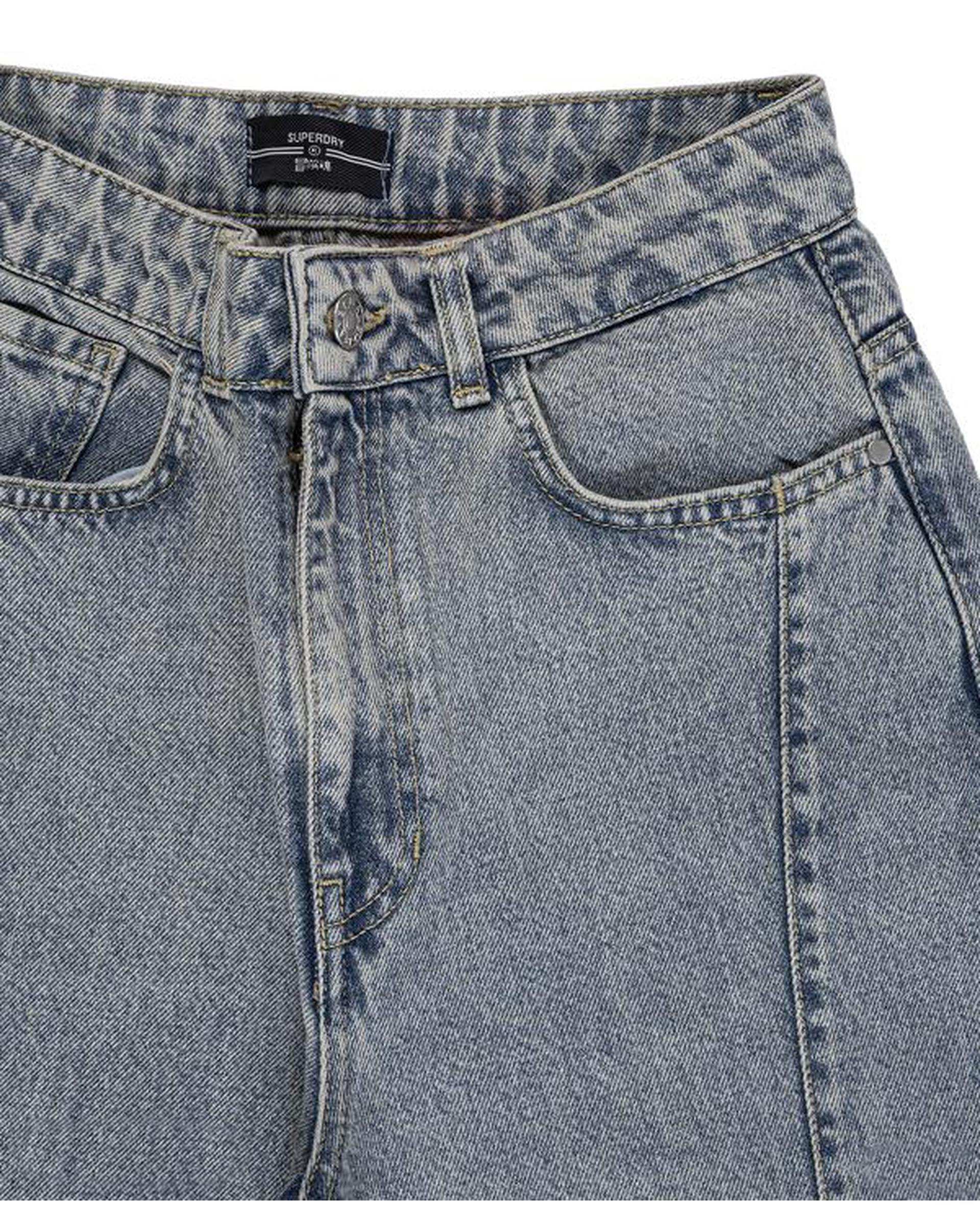 شلوار جین بگ زنانه سرمه ای سوپردرای Superdry کد 6036010