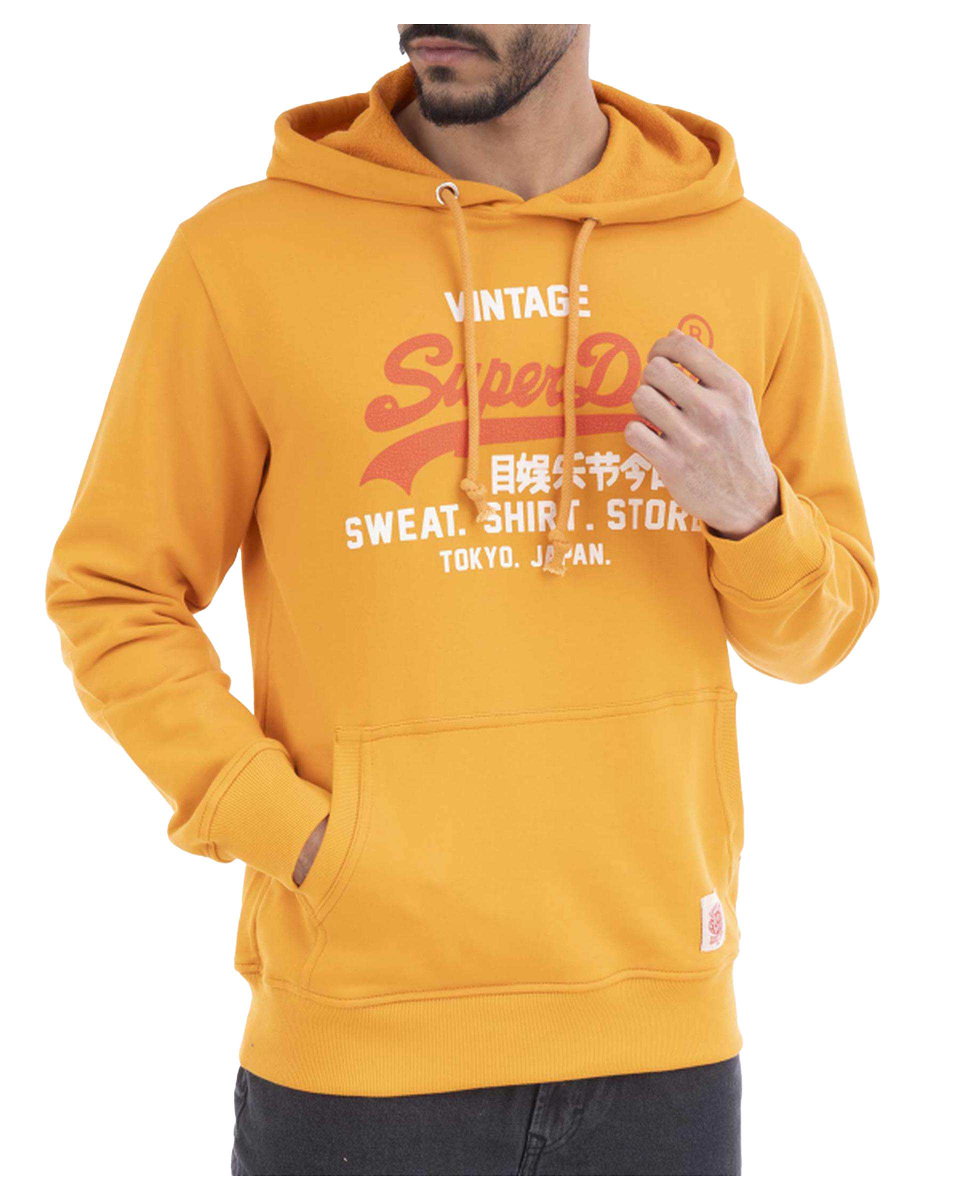 هودی مردانه پرتقالی سوپردرای Superdry کد M12A31002C
