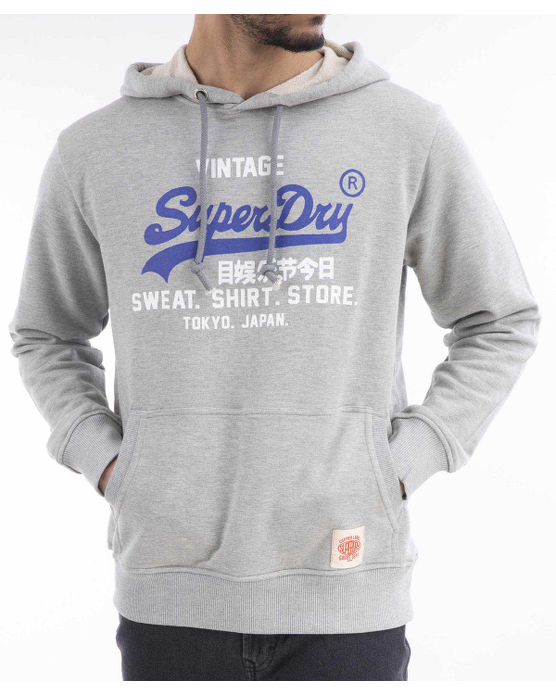 هودی مردانه طوسی ملانژ سوپردرای Superdry کد M12A31002C