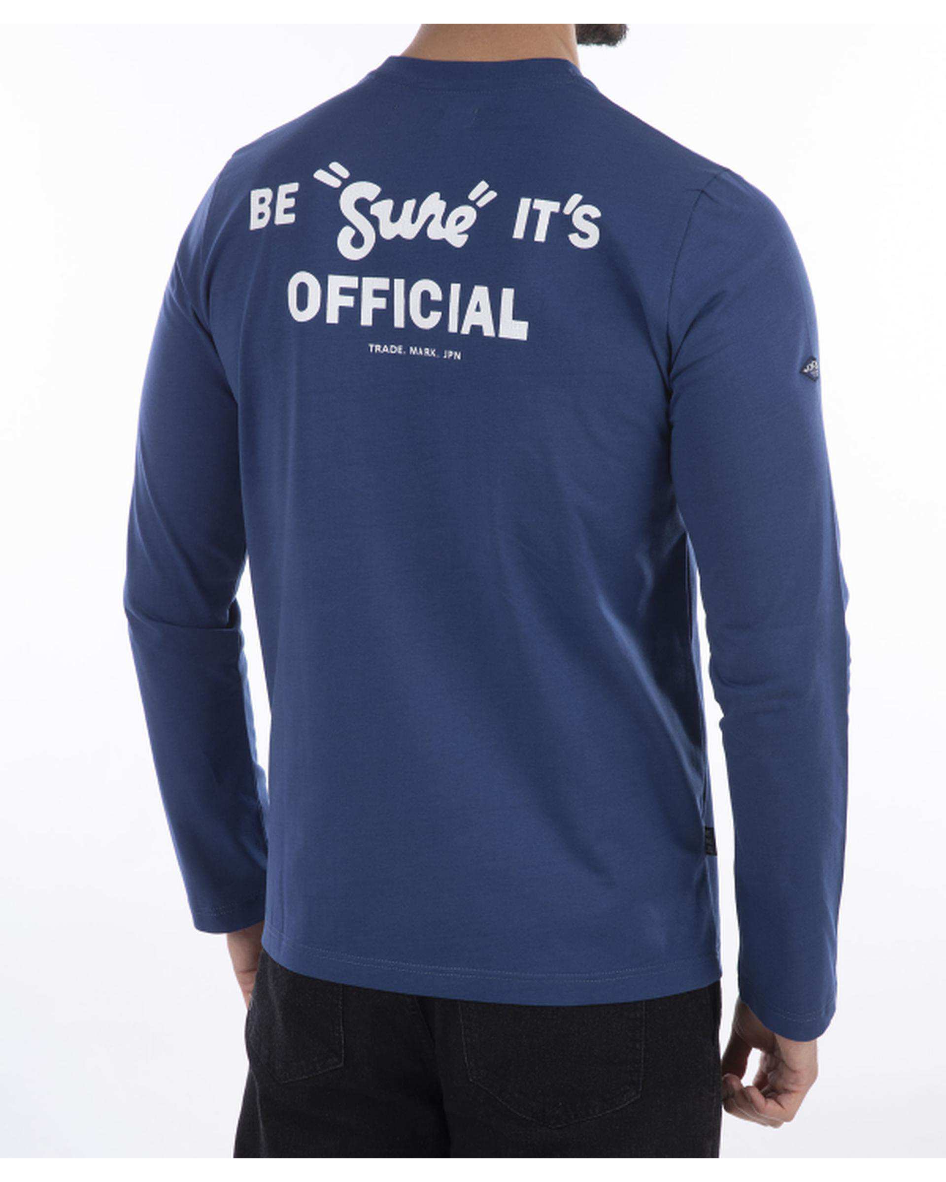 تی شرت مردانه آستین بلند سرمه ای سوپردرای Superdry کد M12A31602N