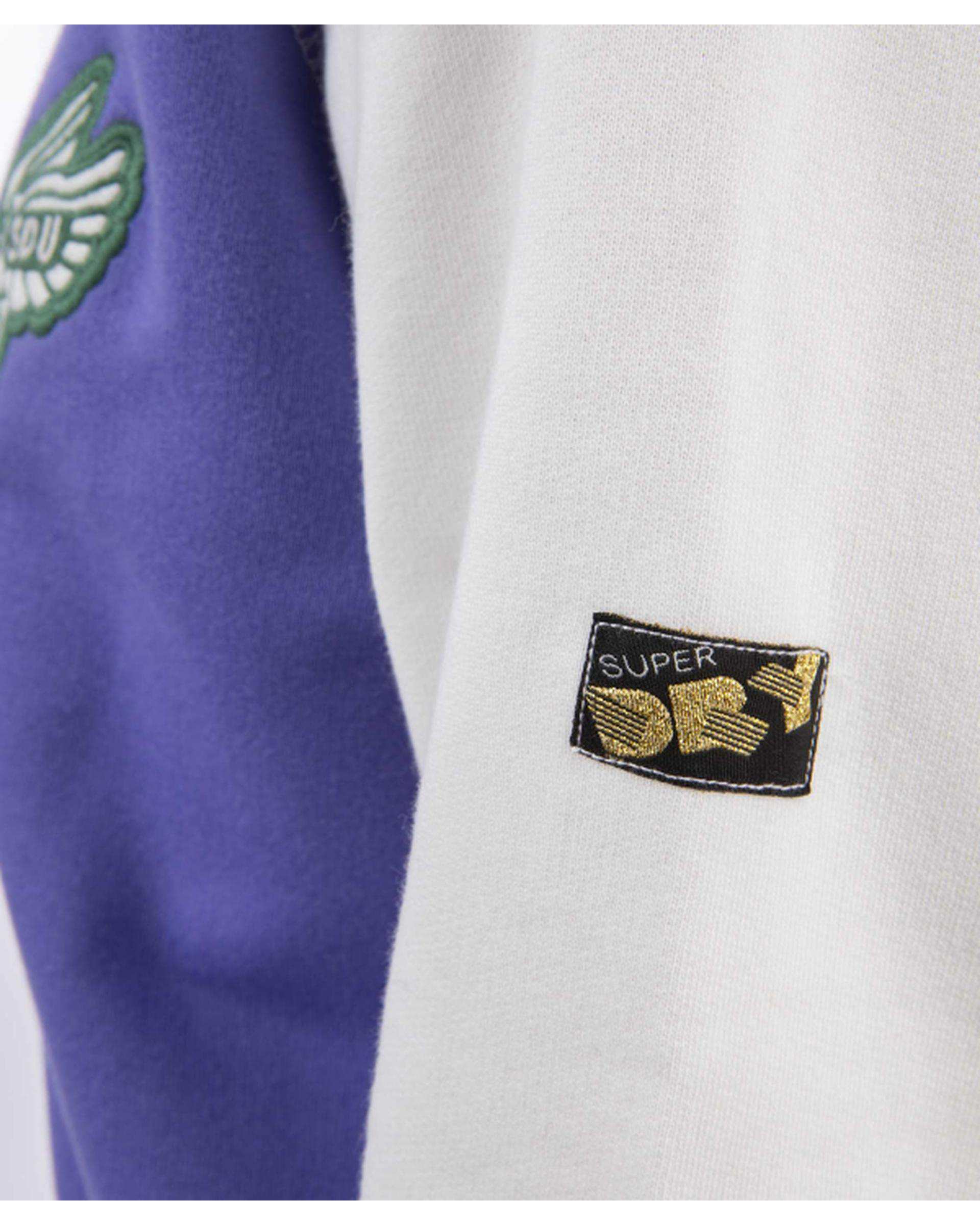 سویشرت زنانه بنفش شیری سوپردرای Superdry کد W12A31003C