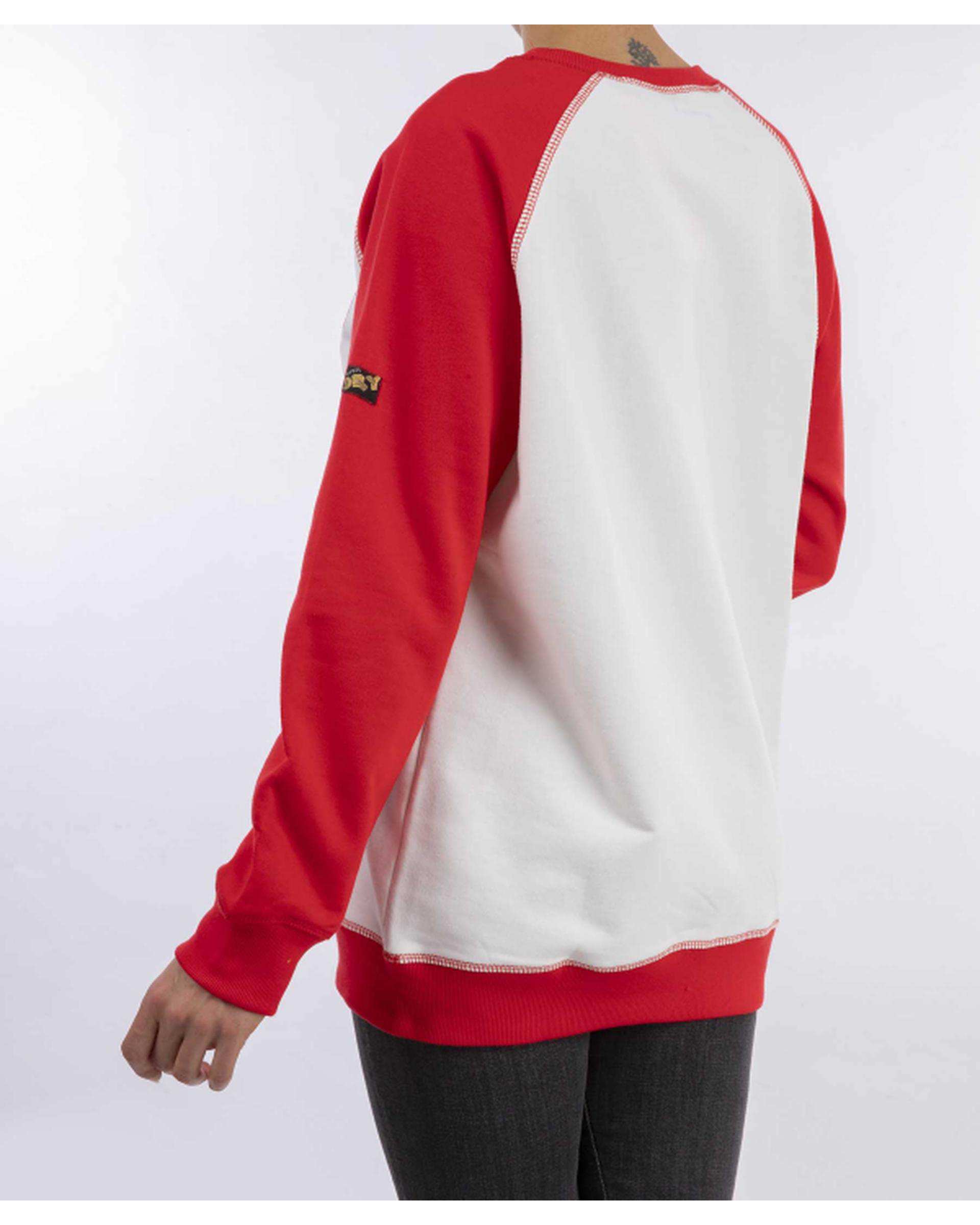 سویشرت زنانه شیری قرمز سوپردرای Superdry کد W12A31003C