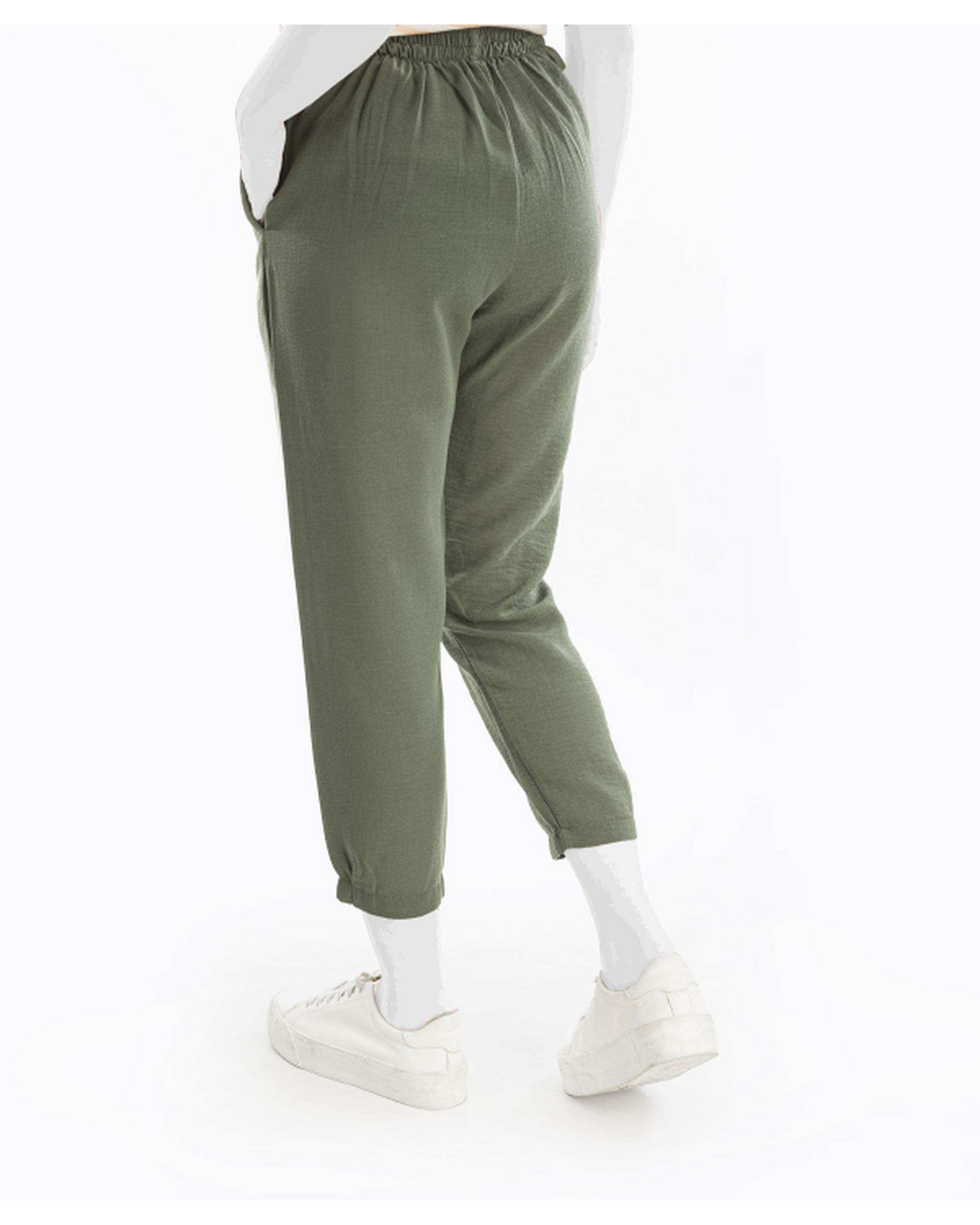 شلوار پارچه ای زنانه سبز سوپردرای Superdry کد W17S30401T