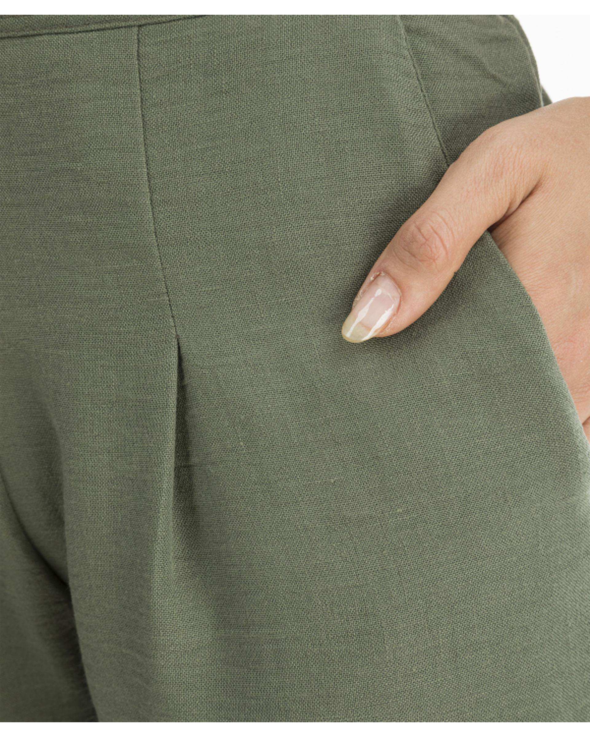 شلوار پارچه ای زنانه سبز سوپردرای Superdry کد W17S30401T