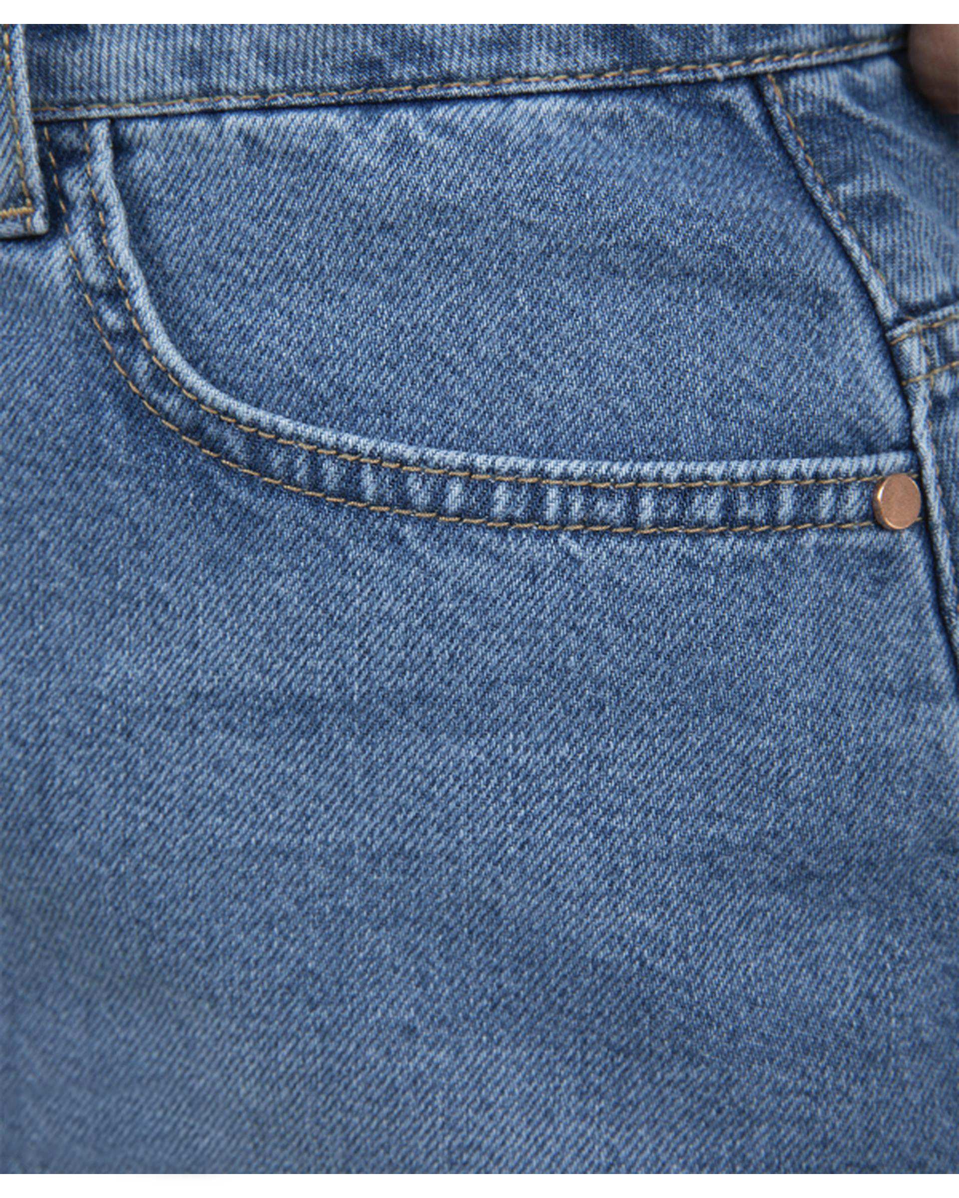 دامن جین زنانه کوتاه آبی تیره سوپردرای Superdry کد W19S40502T