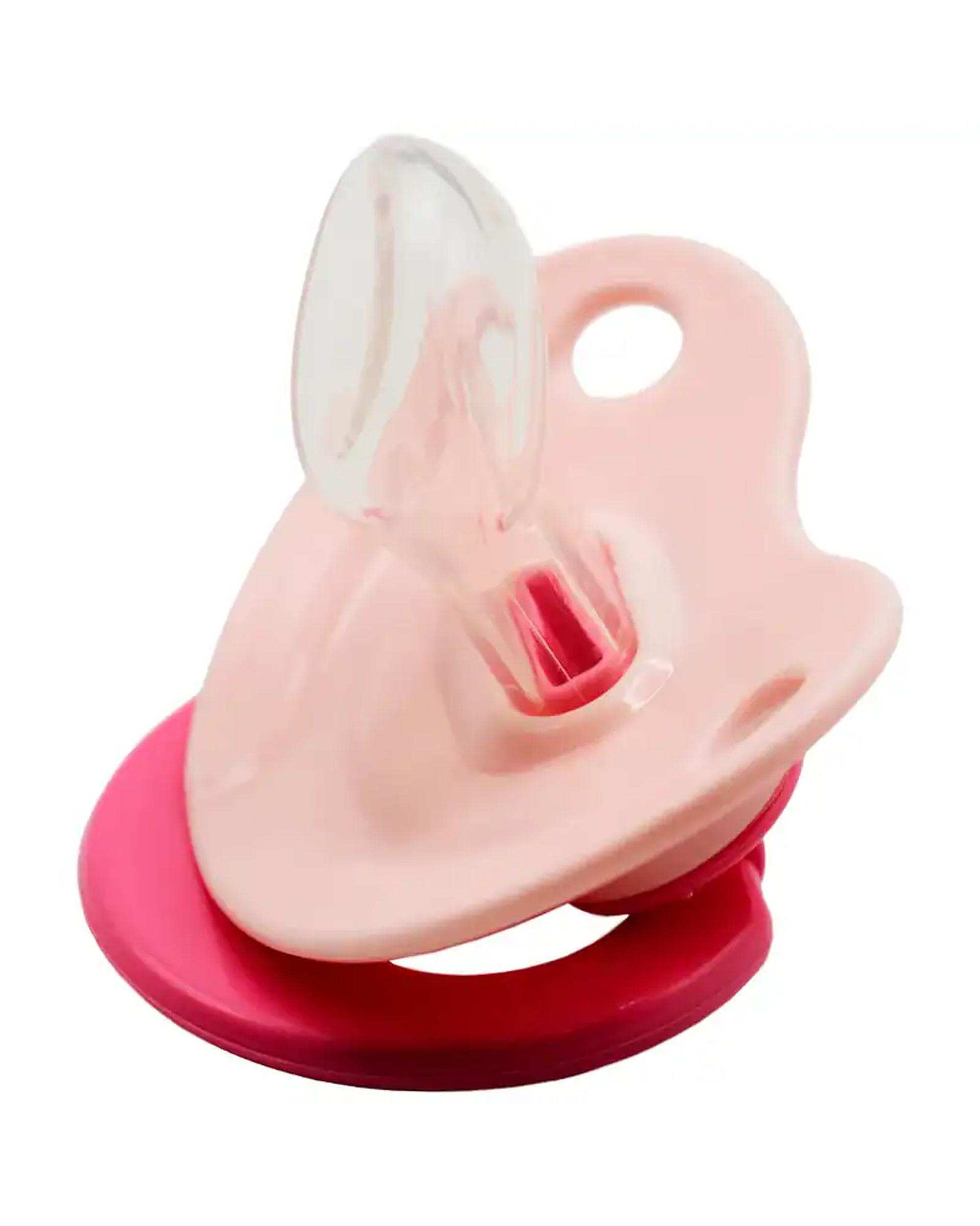 پستانک ارتودنسی سیلیکونی دو قلو قاب دار آبی وی کر Wee Care مدل p137