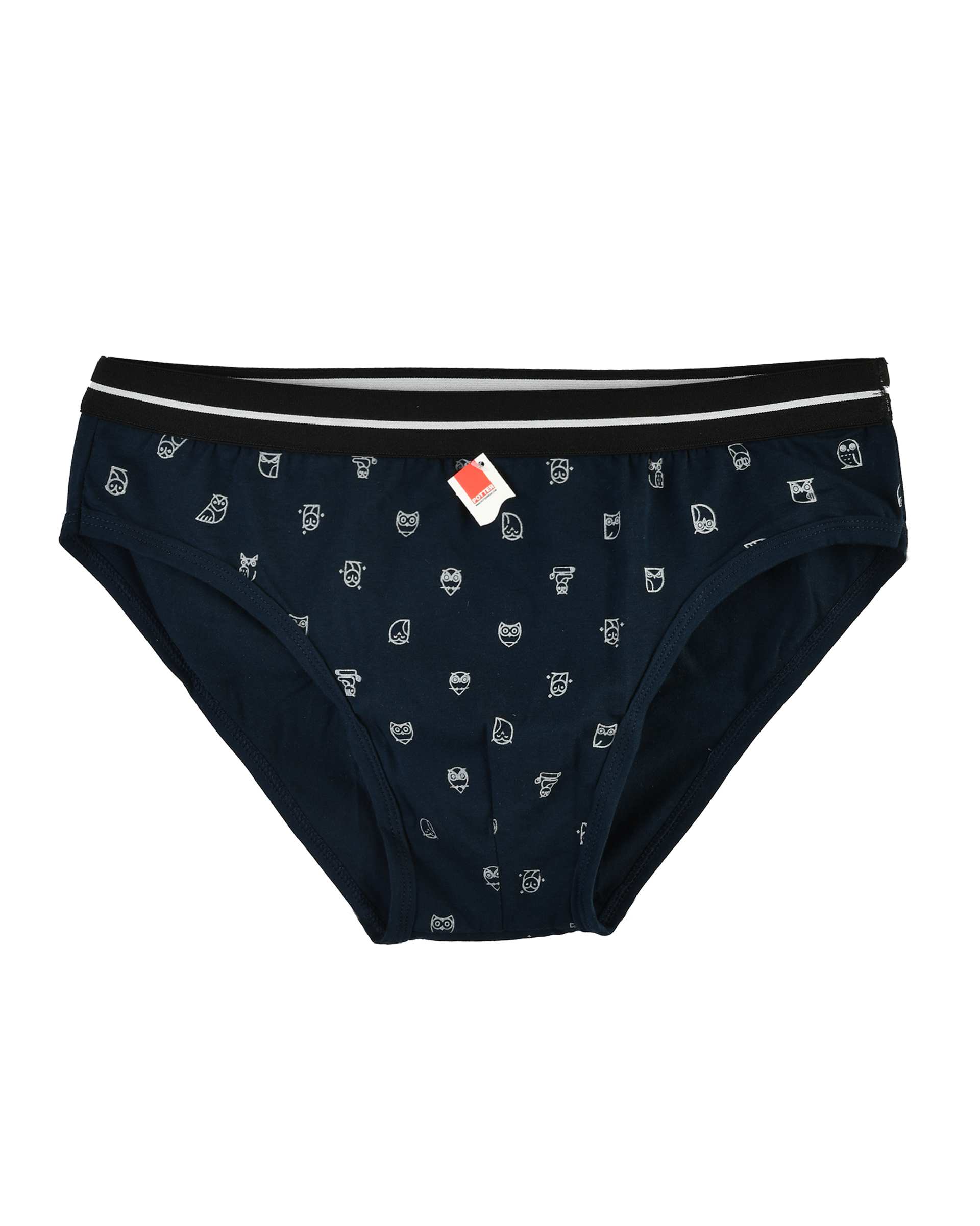 شورت مردانه اسلیپ سرمه ای کش پهن پاتر Potter طرح جغد کد 140