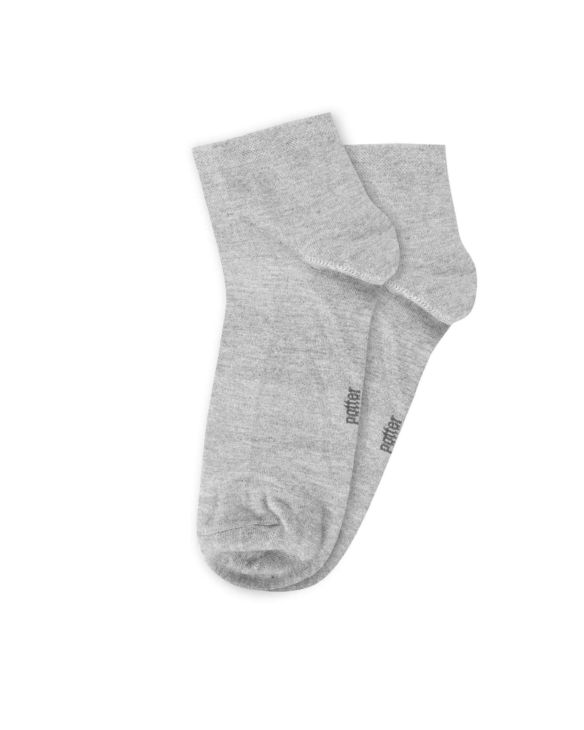 جوراب مردانه طوسی ملانژ پاتر potter کد 210