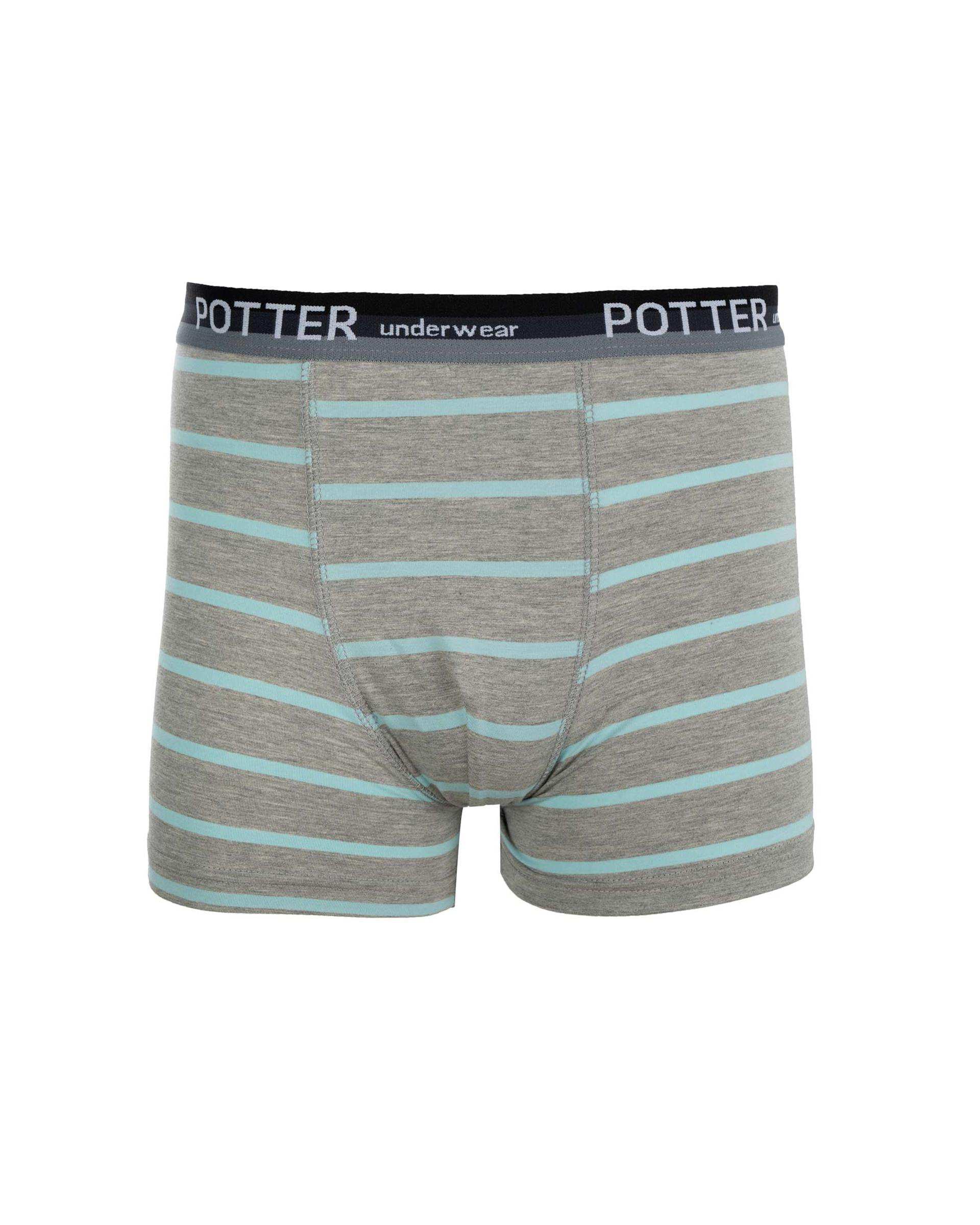 شورت مردانه پادار طوسی ملانژ پاتر Potter کد 673