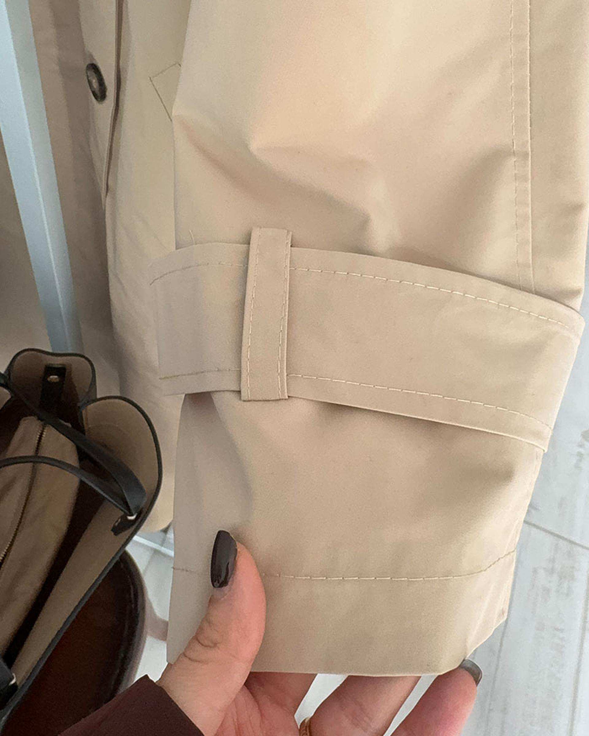 ترنچ کت زنانه کرم نگار ندایی Negar Nedaei مدل Drop