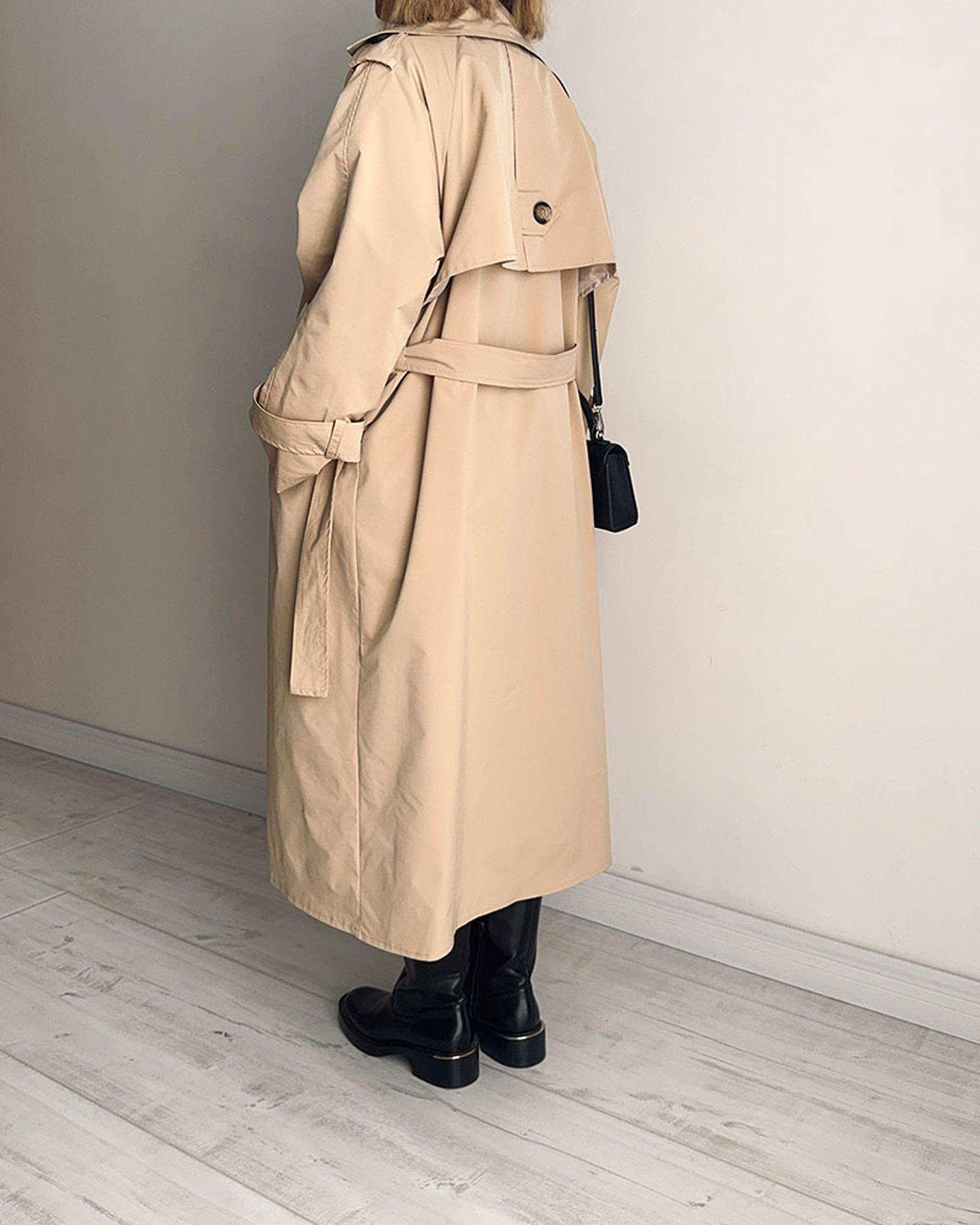 ترنچ کت زنانه کرم نگار ندایی Negar Nedaei مدل Drop