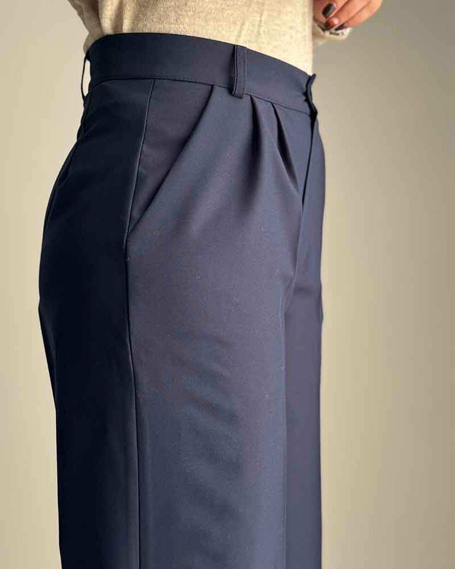 شلوار زنانه سرمه ای نگار ندایی Negar Nedaei مدل Velora