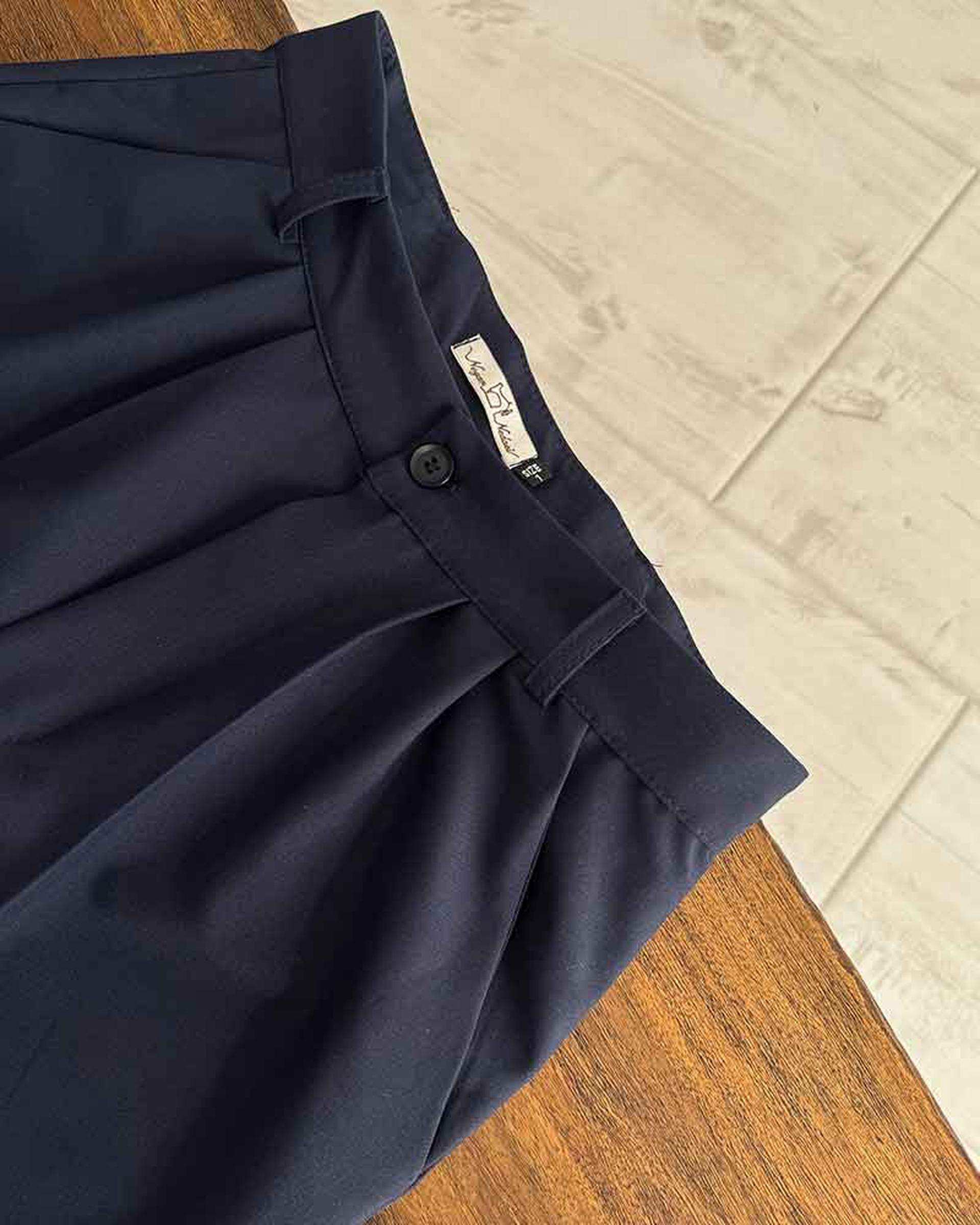 شلوار زنانه سرمه ای نگار ندایی Negar Nedaei مدل Velora