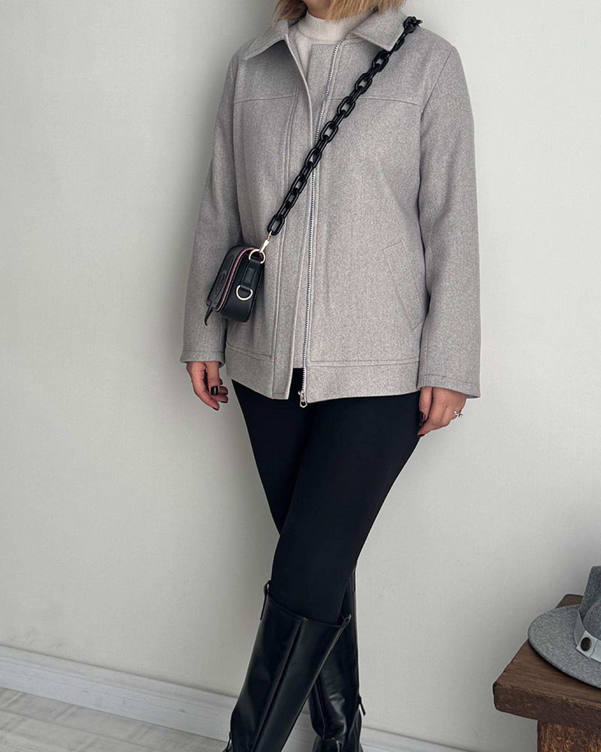 جکت زنانه طوسی نگار ندایی Negar Nedaei مدل blanco