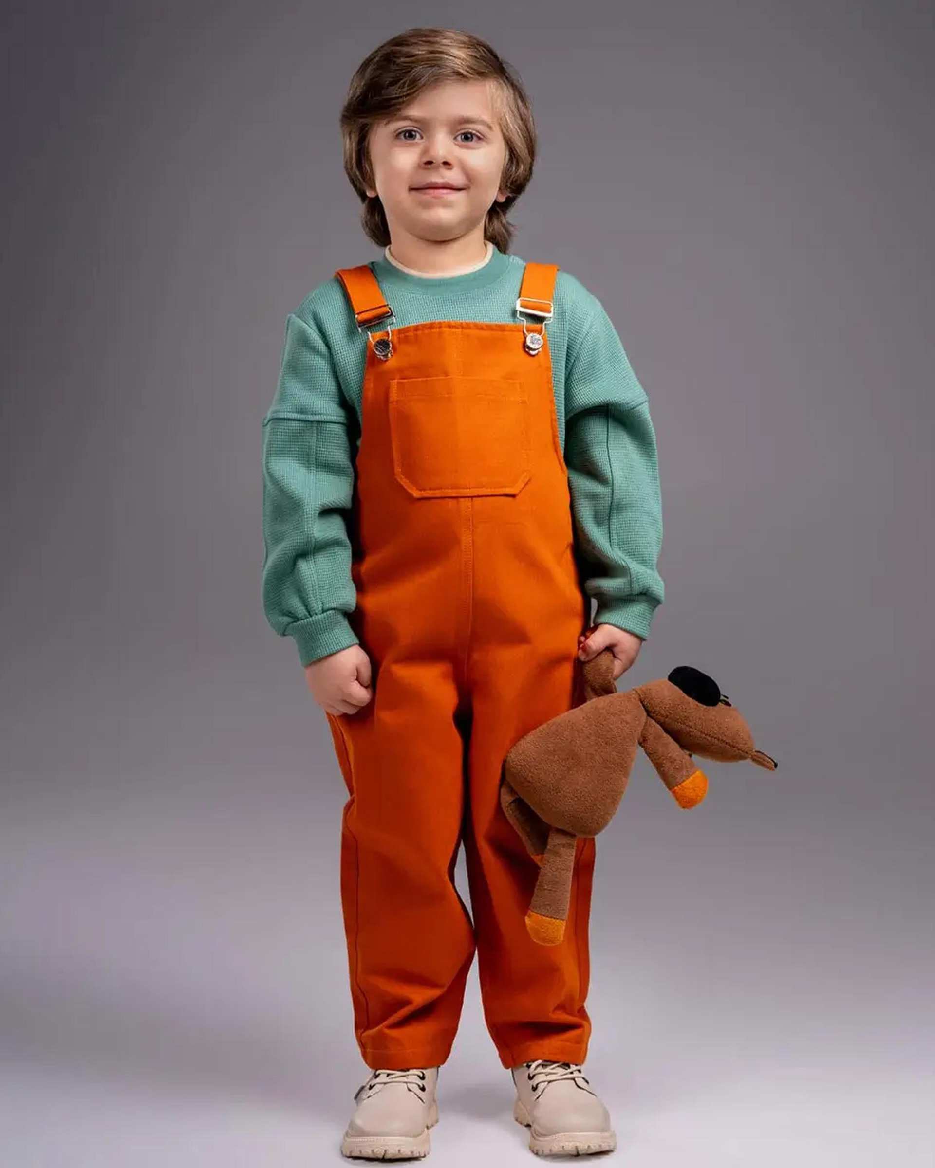 سرهمی مام استایل بچگانه آجری ملورینا Melorina کد 42306