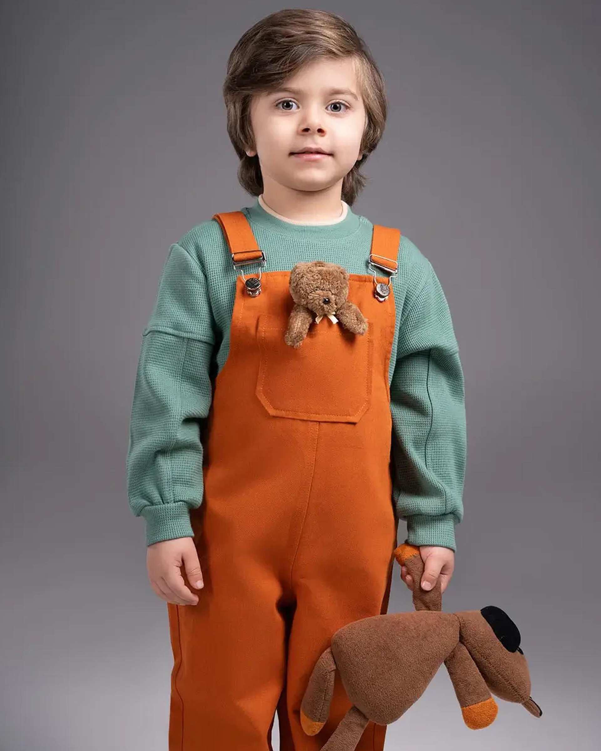 سرهمی مام استایل بچگانه آجری ملورینا Melorina کد 42306