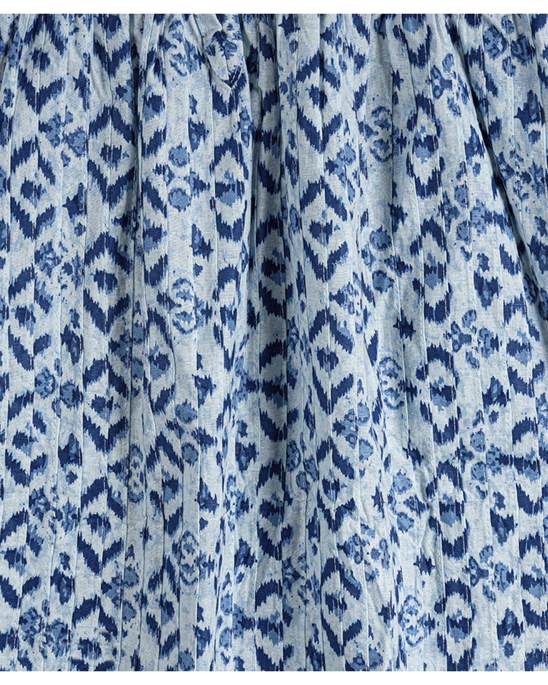 پیراهن دخترانه آستین کوتاه آبی ملورینا Melorina کد 9151