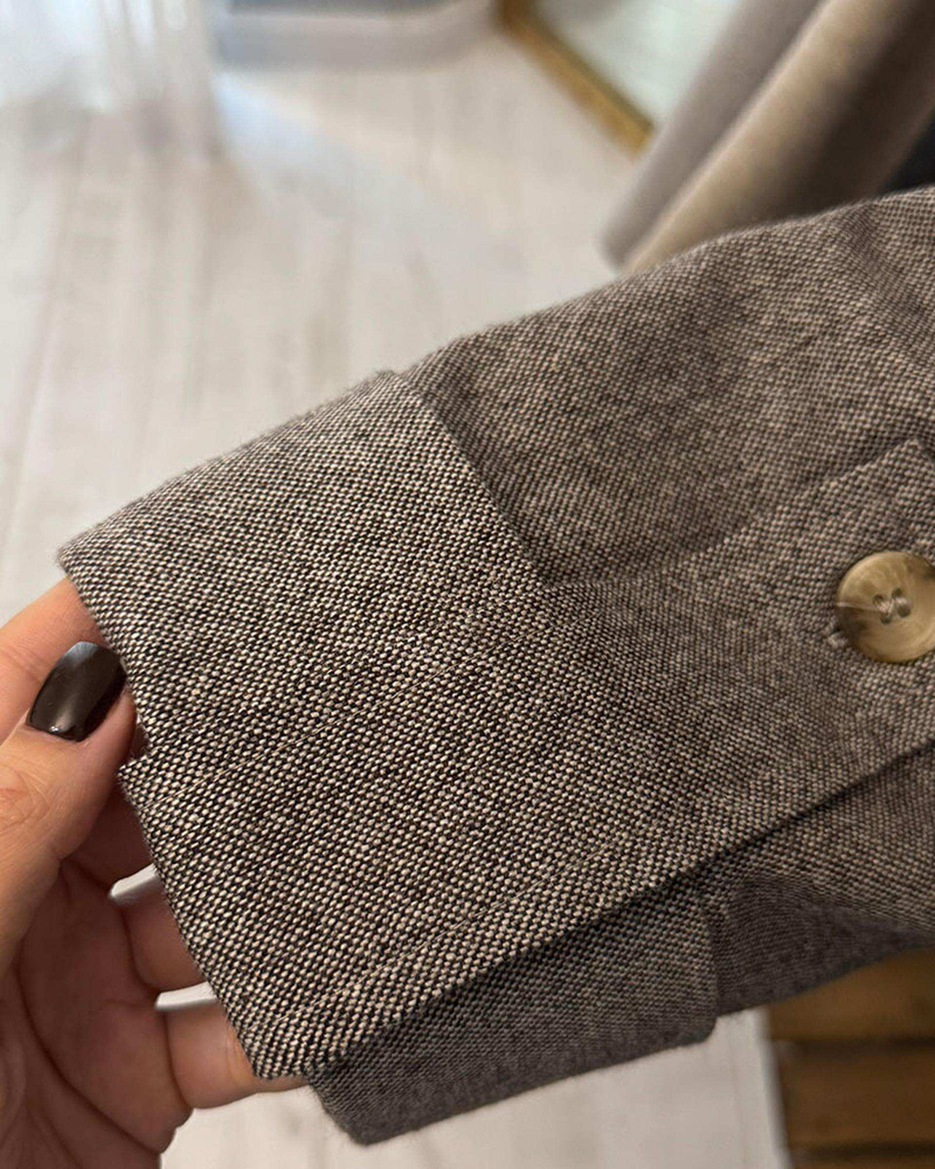 ست کت و دامن زنانه نسکافه ای گار ندایی Negar Nedaei مدل Tinto