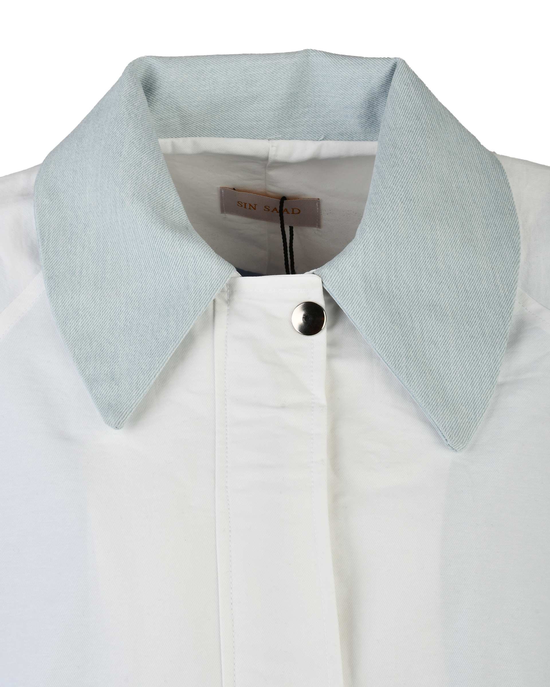 کت زنانه سفید سین صاد Sin Saad مدل یاس کد 40383