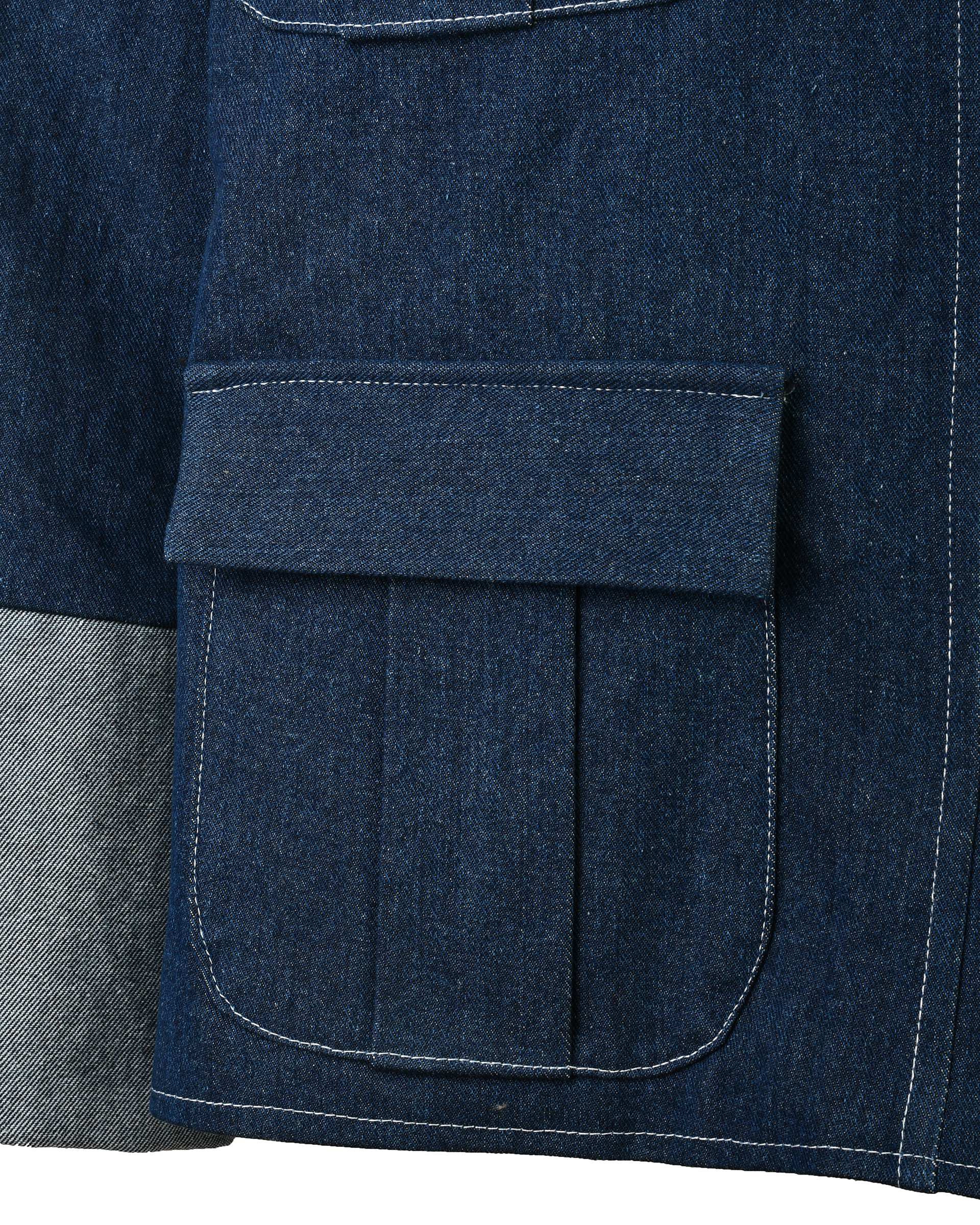 کت جین زنانه سرمه ای سین صاد Sin Saad مدل پریزاد کد 40385