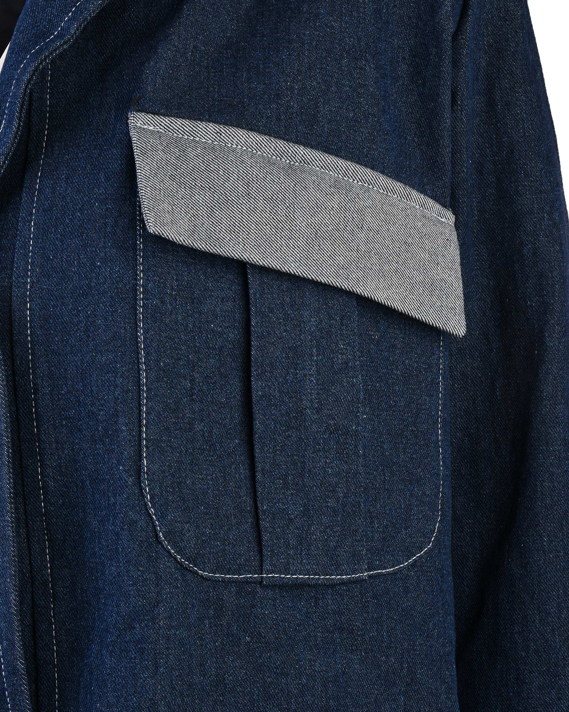 کت جین زنانه سرمه ای سین صاد Sin Saad مدل پریزاد کد 40385