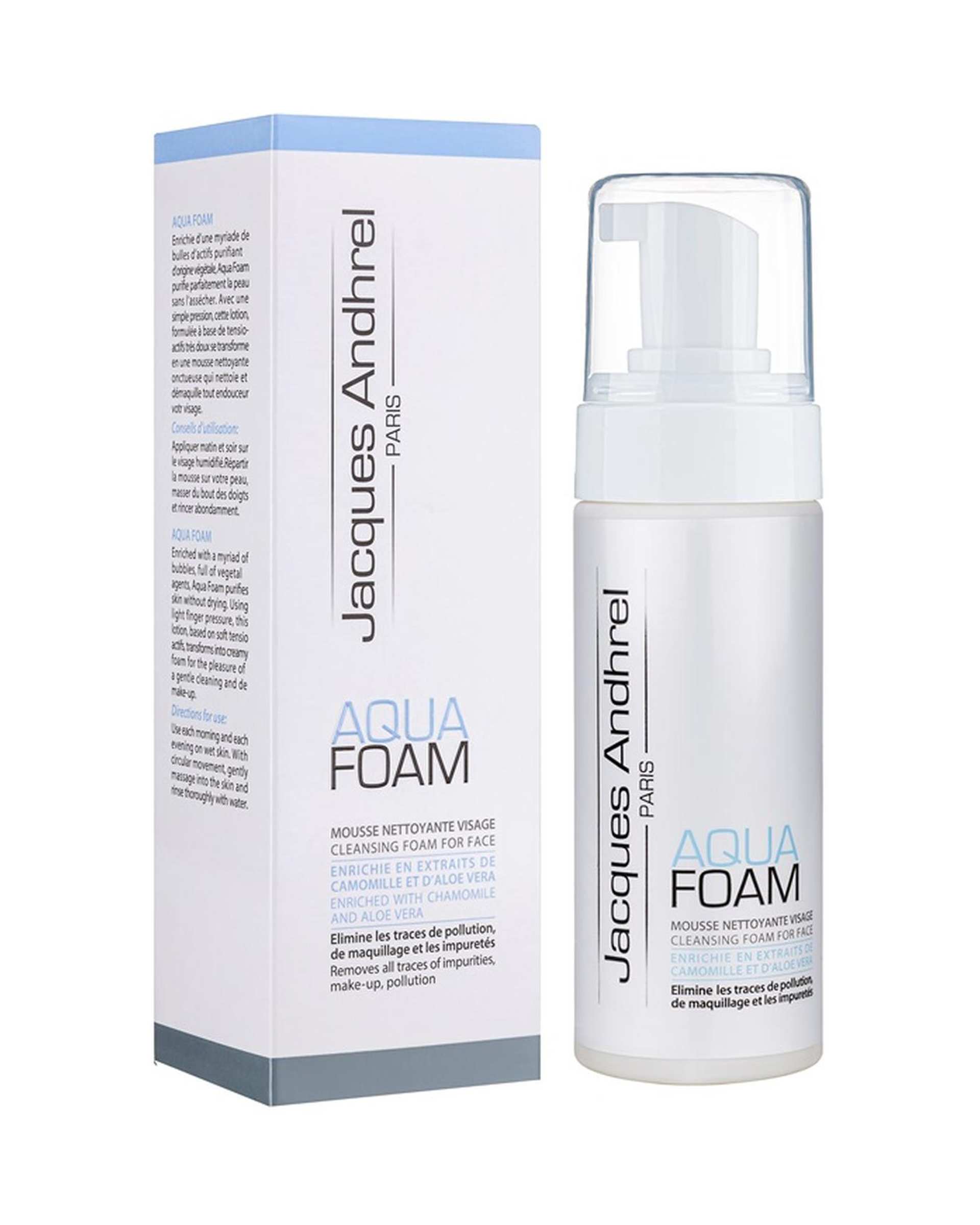 فوم شستشو دهنده صورت ژاک آندرل پاریس Jacques Andhrel Paris مناسب پوست های خشک و معمولی 150ml