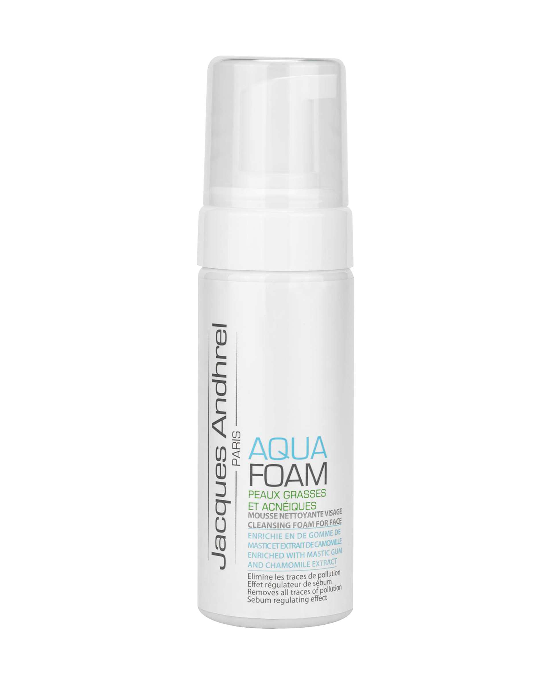 فوم شستشو دهنده صورت ژاک آندرل پاریس Jacques Andhrel Paris مناسب پوست های چرب و مستعد آکنه 150ml