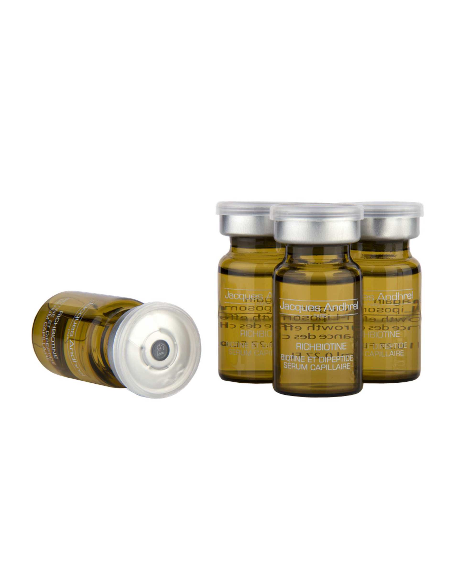 ویال ضد ریزش و تقویت کننده مو ژاک آندرل پاریس Jacques Andhrel Paris حاوی بیوتین و دی پپتید 10 ویال 8ml