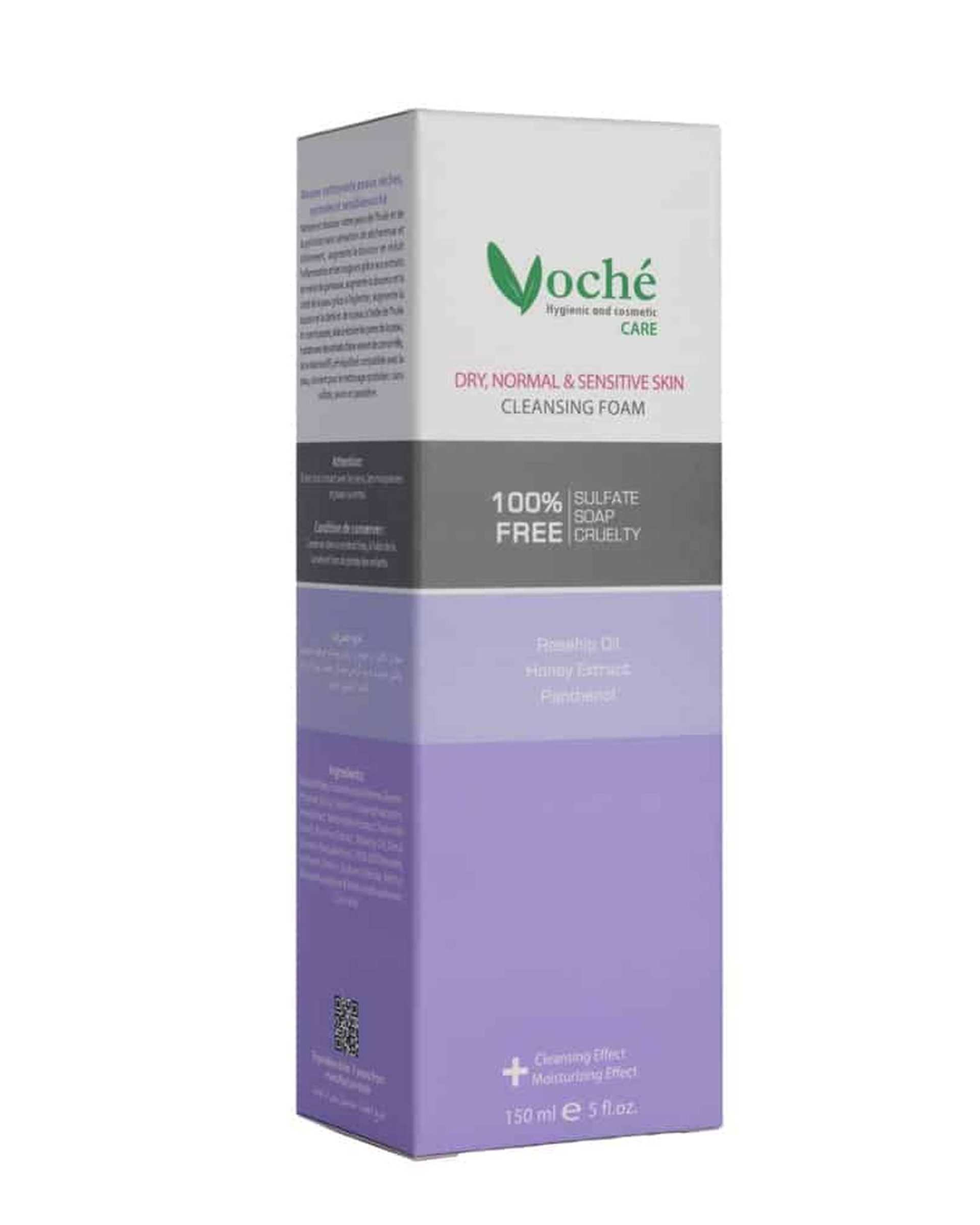 فوم شستشوی صورت وچه Voche مناسب پوست های خشک و معمولی حجم 150ml