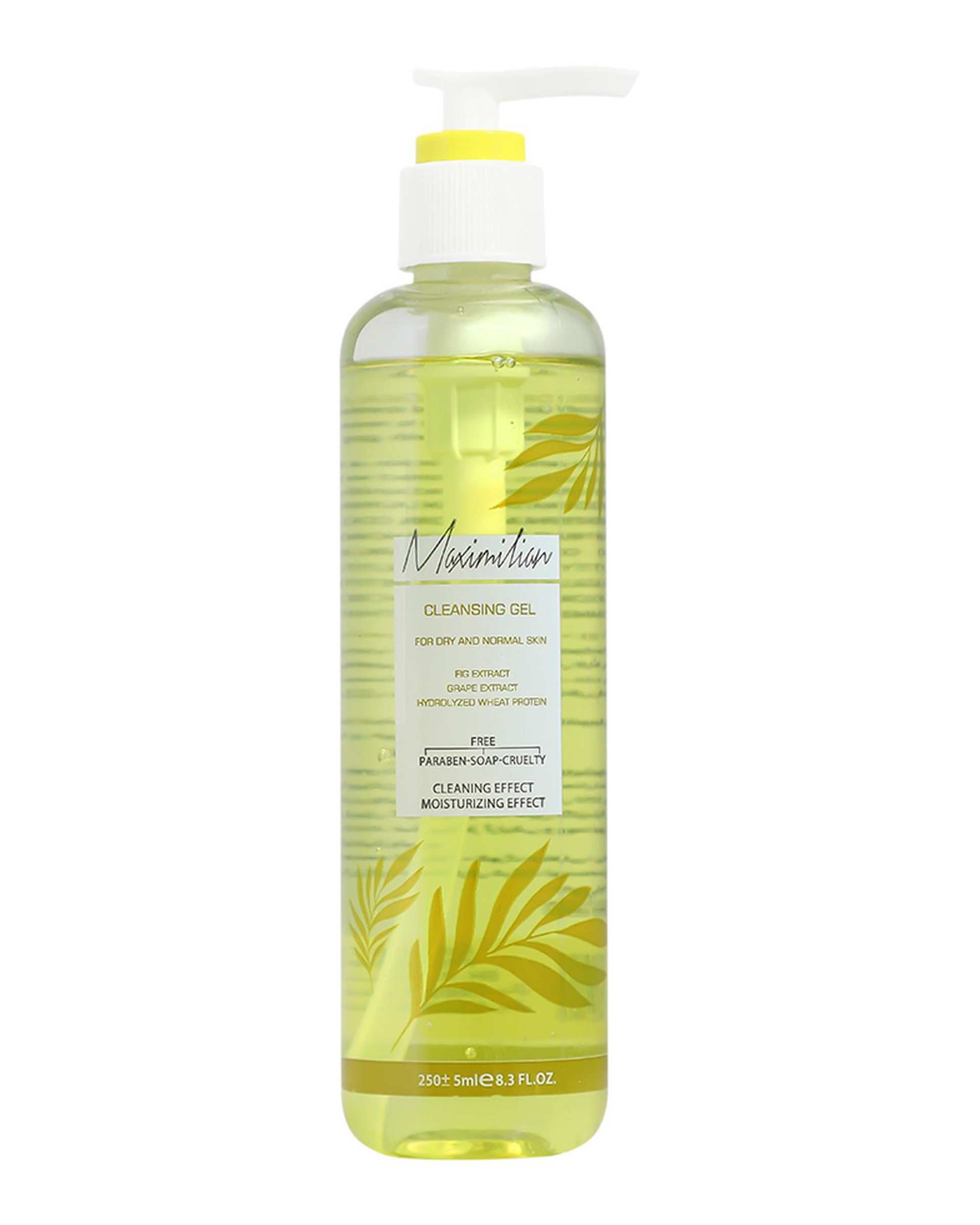 ژل شستشوی صورت ماکسیملیان Maximilian مناسب پوست های خشک و معمولی 250ml