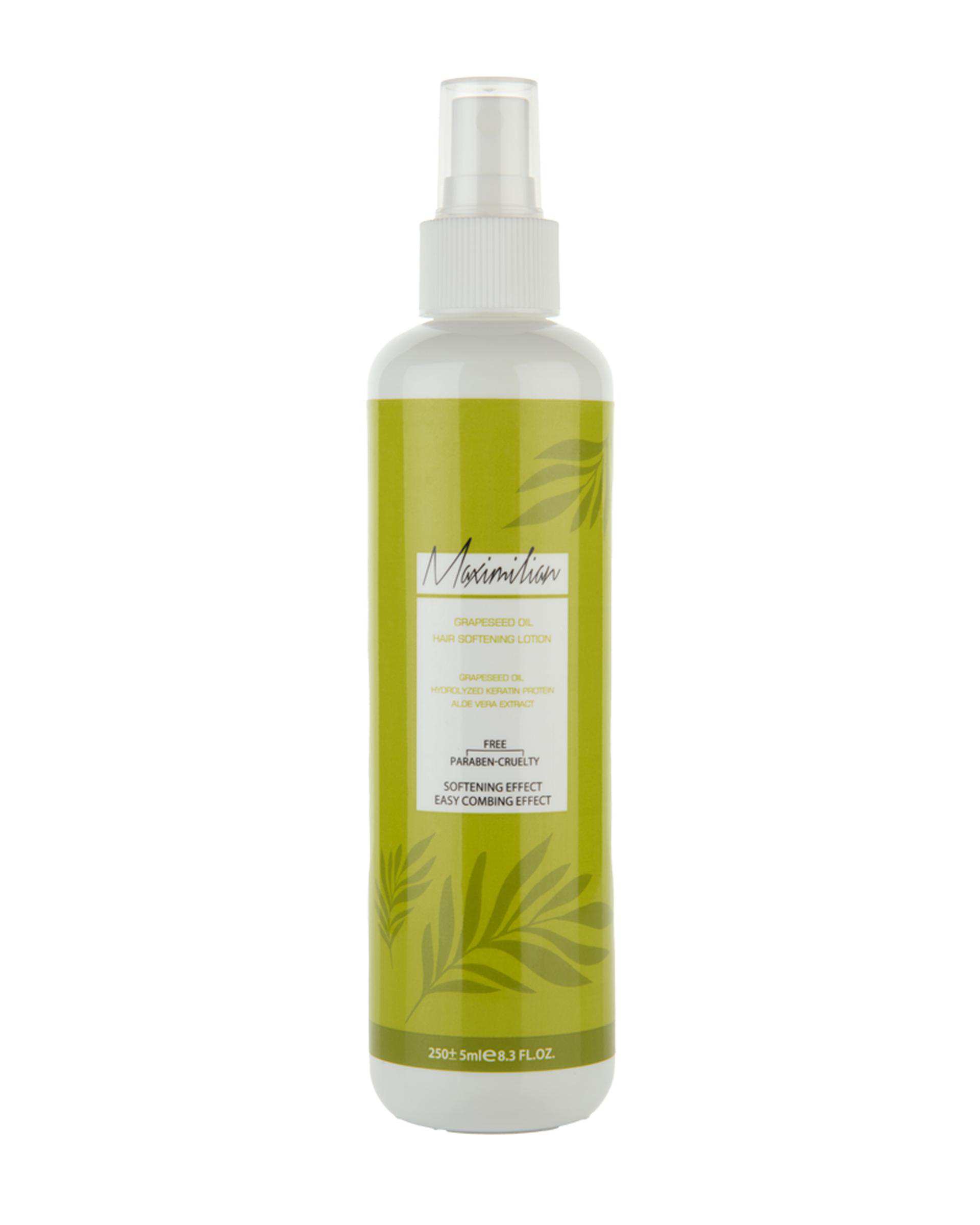 لوسیون نرم کننده مو ماکسیمیلیان Maximilian حاوی روغن هسته انگور 250ml