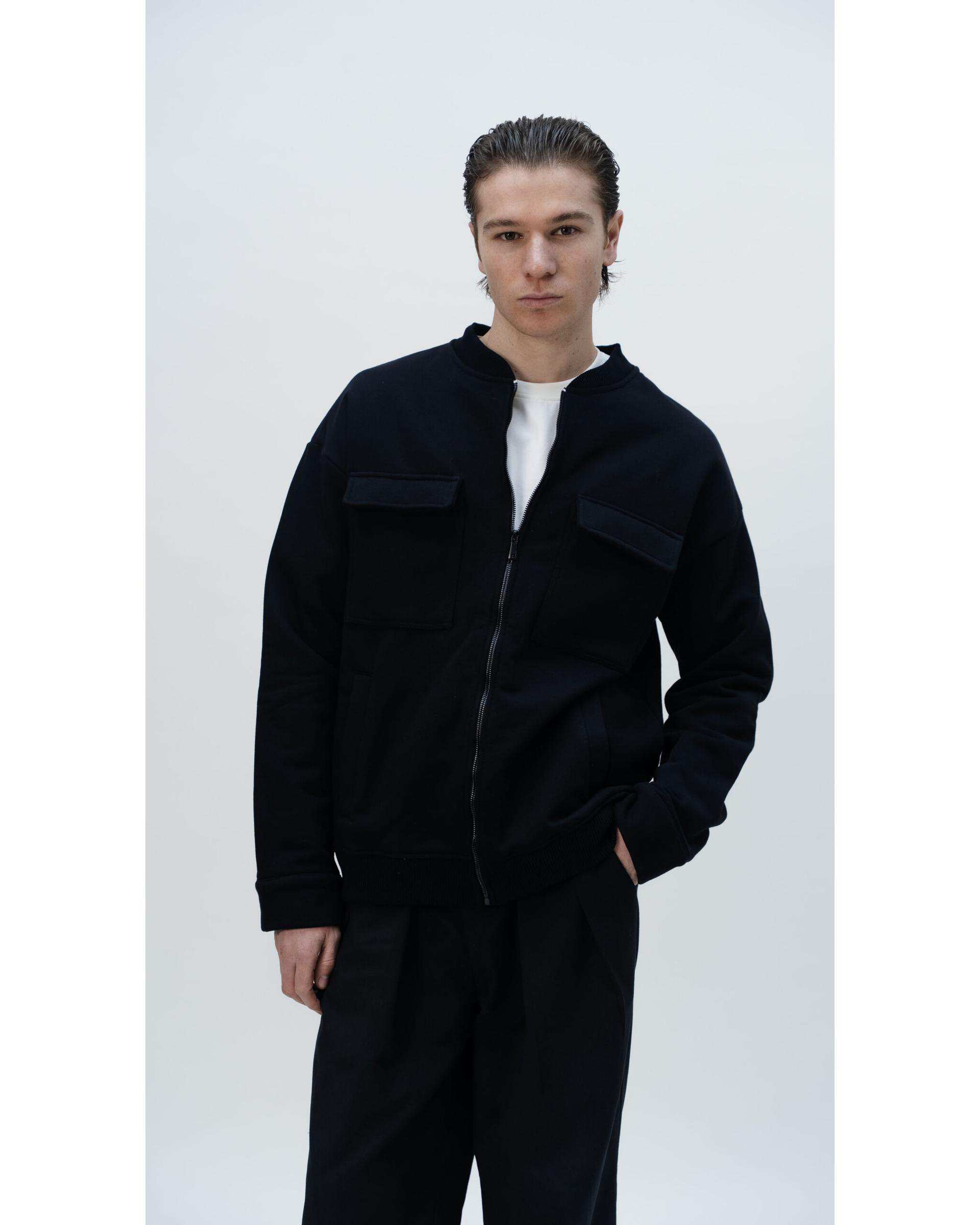 بامبر جکت مردانه مشکی نفیر ور Nafir Wear کد 61160