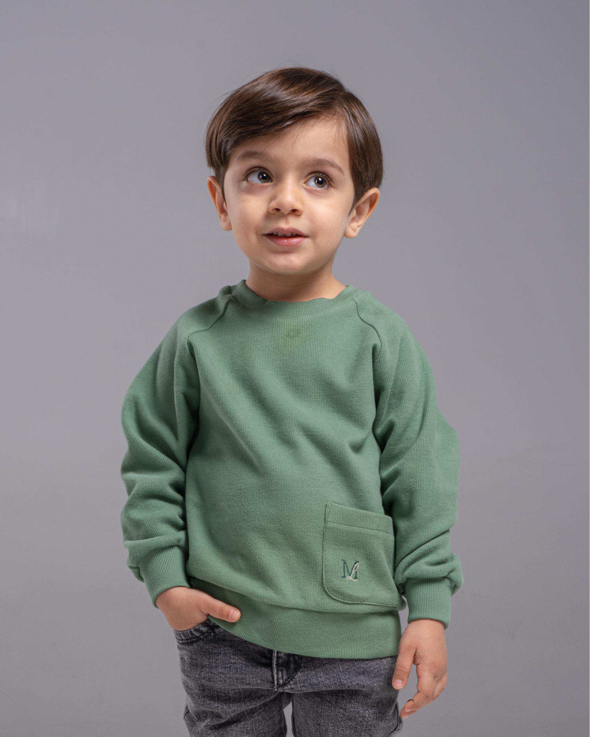 بلوز پسرانه سلانیک سبز ملورینا Melorina کد 42210