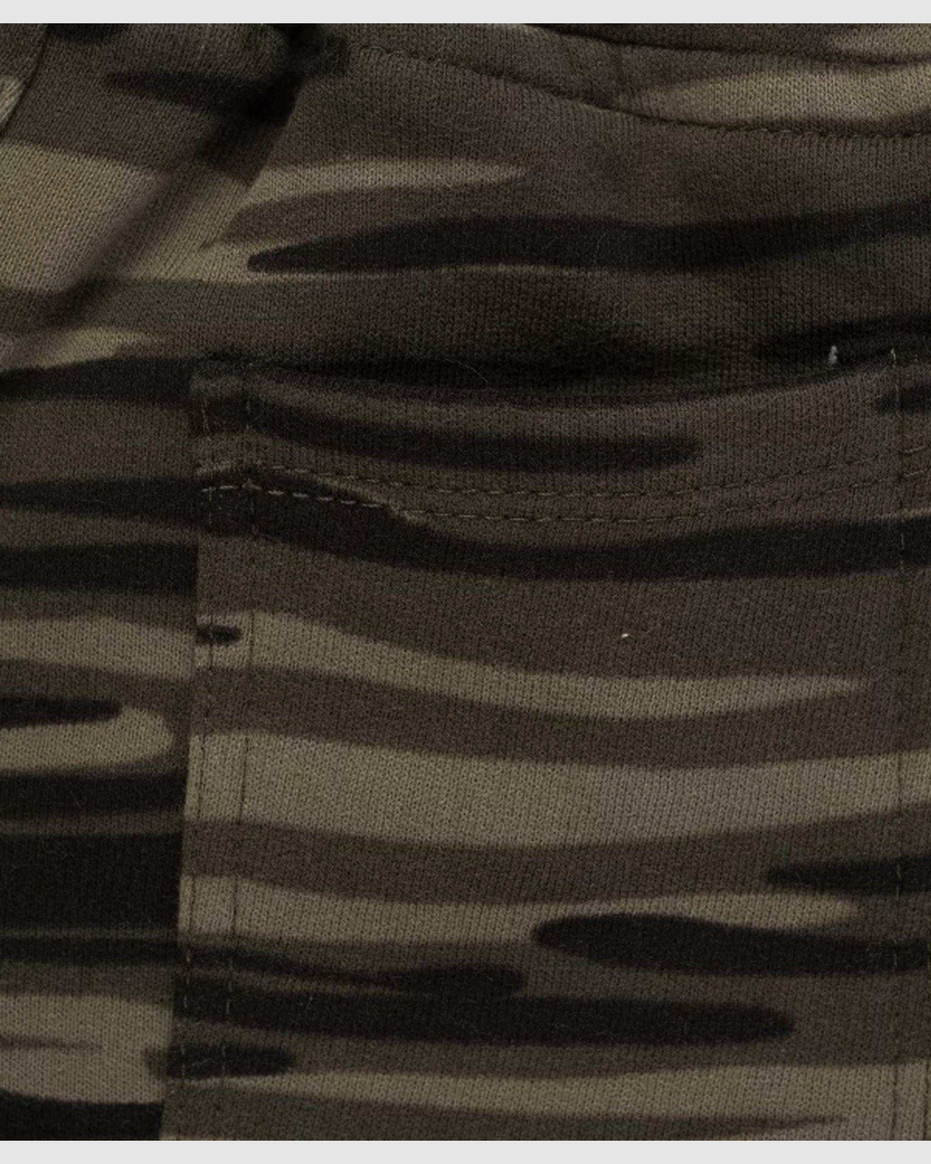 ست تی شرت و شلوارک پسرانه سبز تیره ملورینا Melorina کد 8208