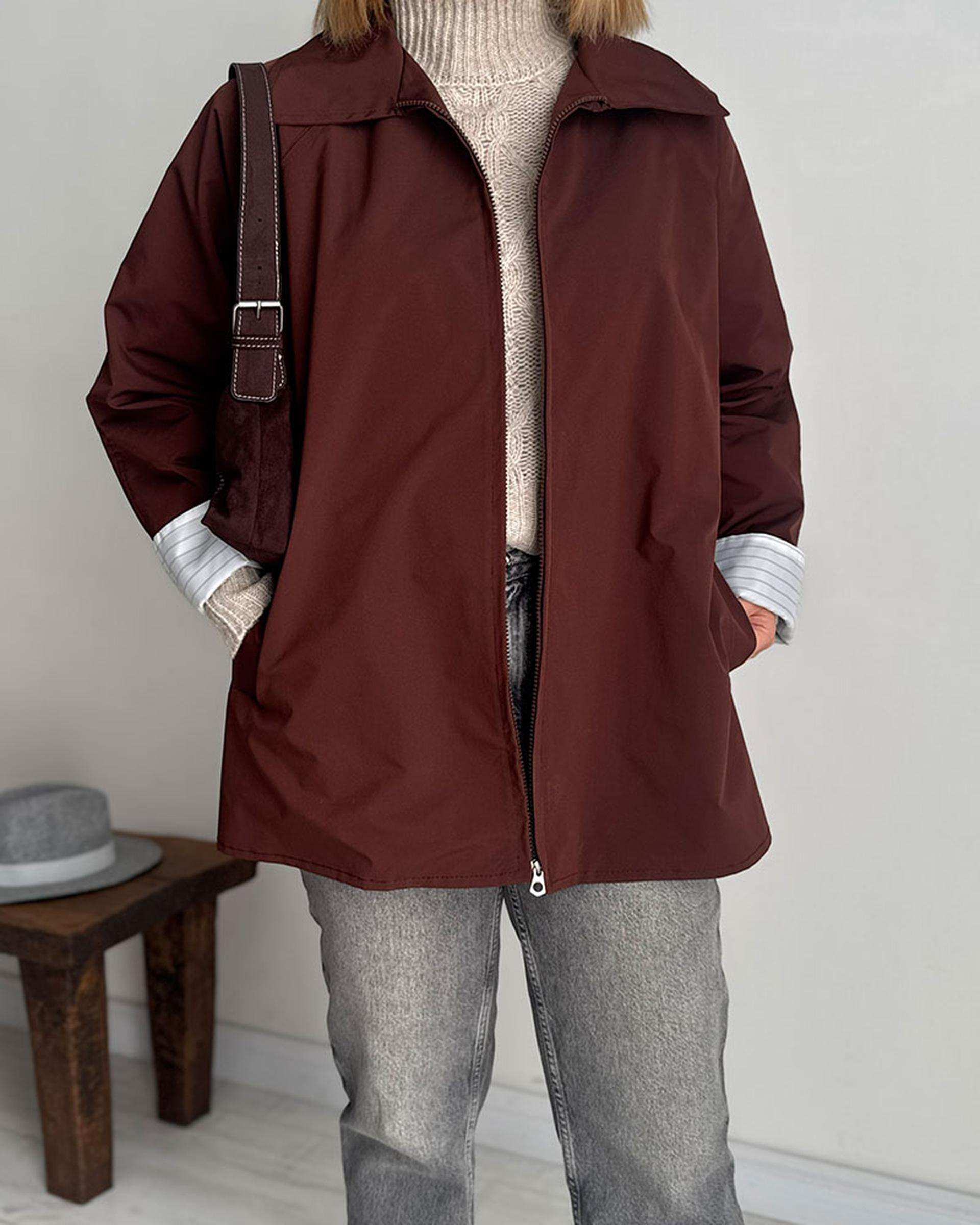 ترنچ کت زنانه قهوه ای نگار ندایی Negar Nedaei مدل fly