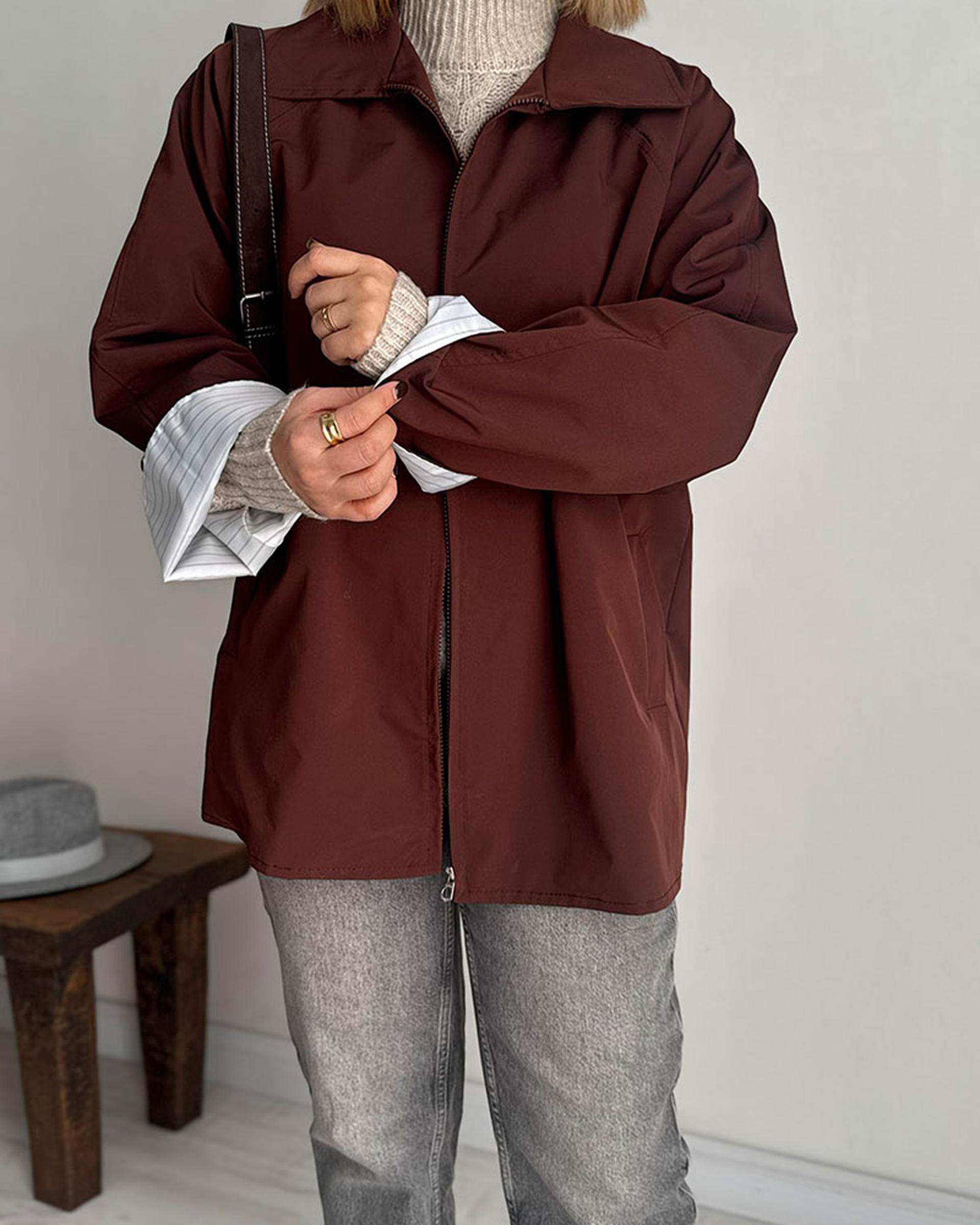 ترنچ کت زنانه قهوه ای نگار ندایی Negar Nedaei مدل fly