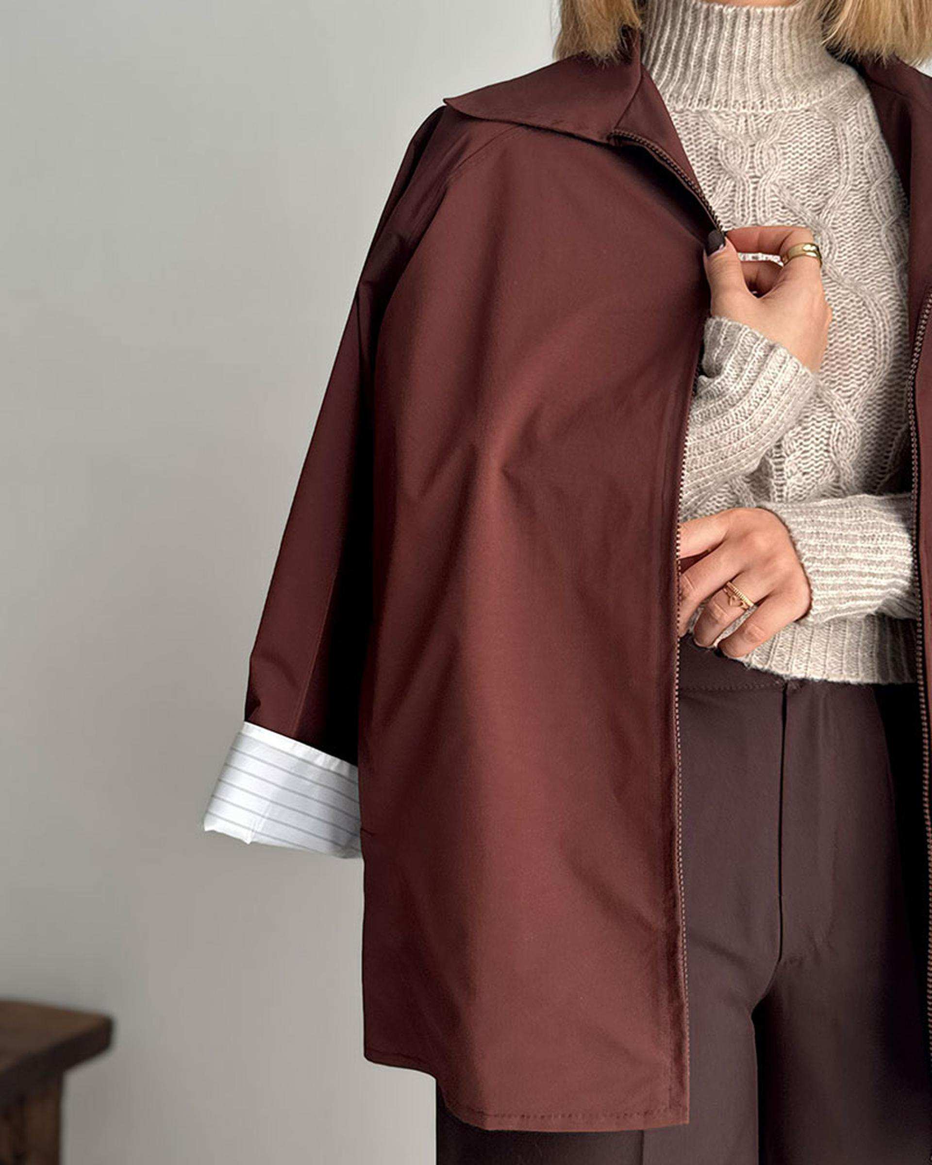 ترنچ کت زنانه قهوه ای نگار ندایی Negar Nedaei مدل fly