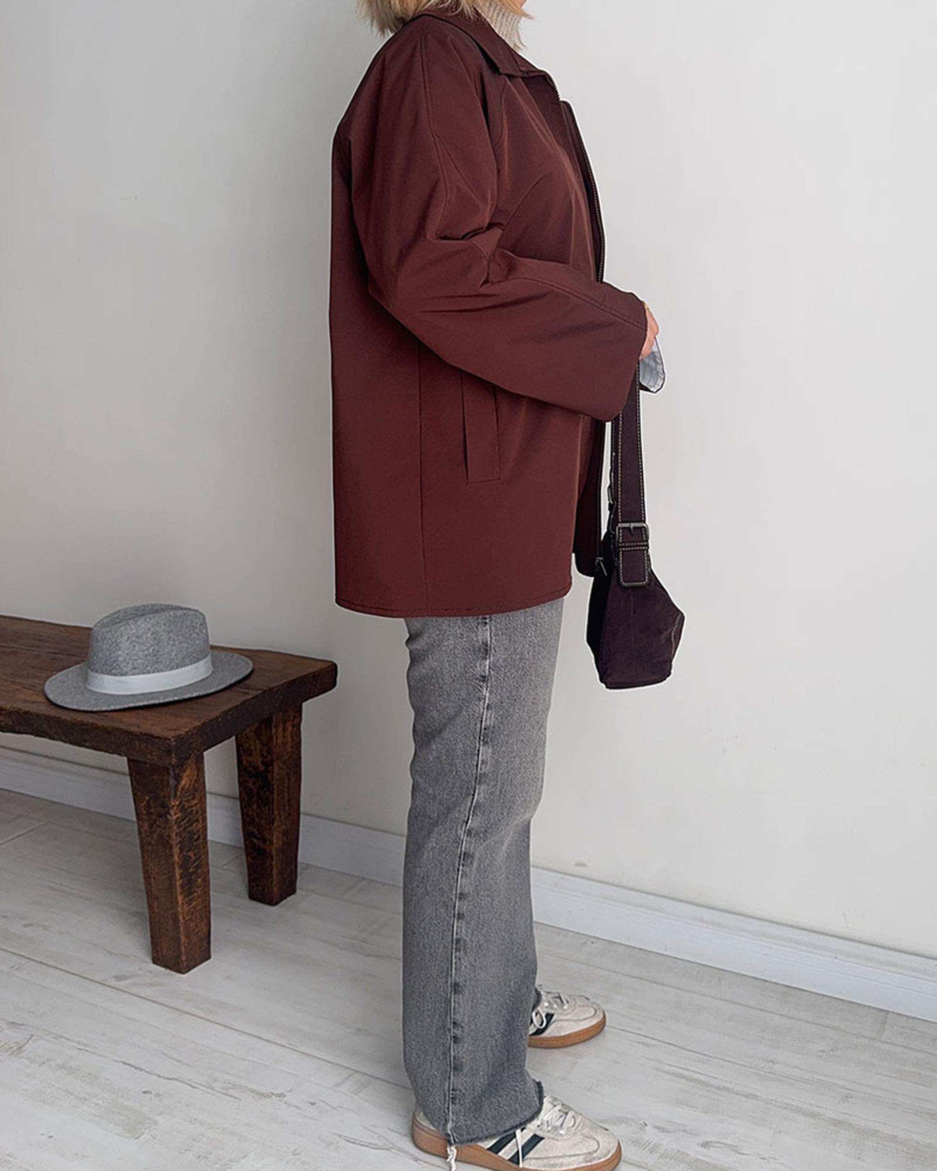 ترنچ کت زنانه قهوه ای نگار ندایی Negar Nedaei مدل fly