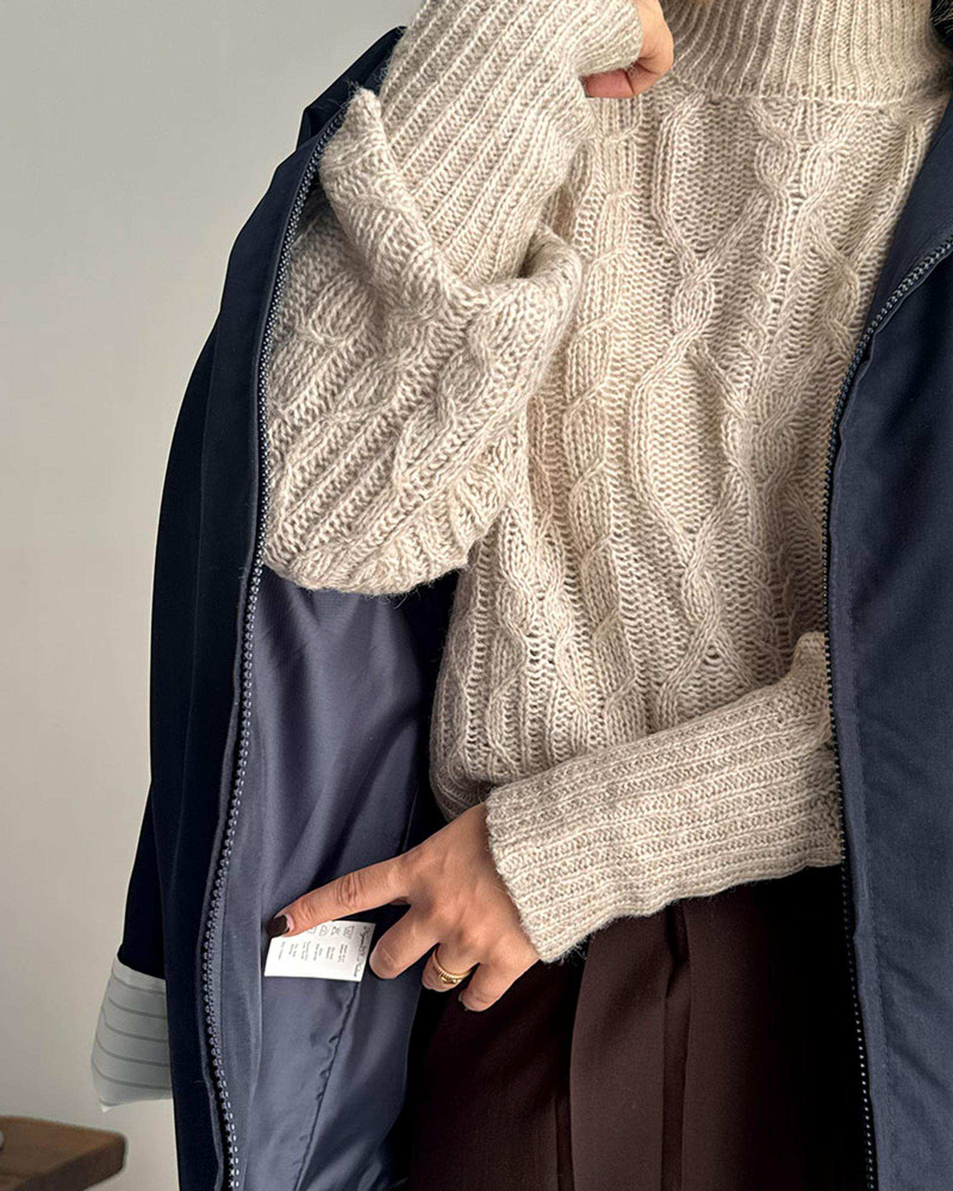 ترنچ کت زنانه سرمه ای نگار ندایی Negar Nedaei مدل fly