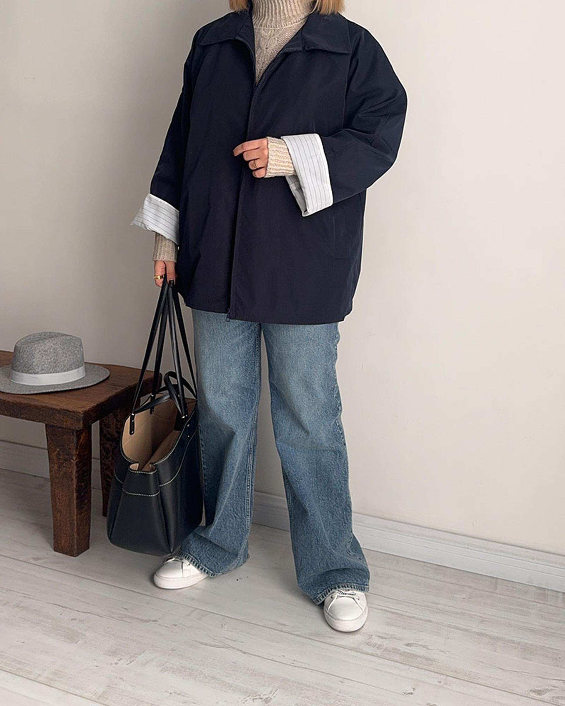 ترنچ کت زنانه سرمه ای نگار ندایی Negar Nedaei مدل fly