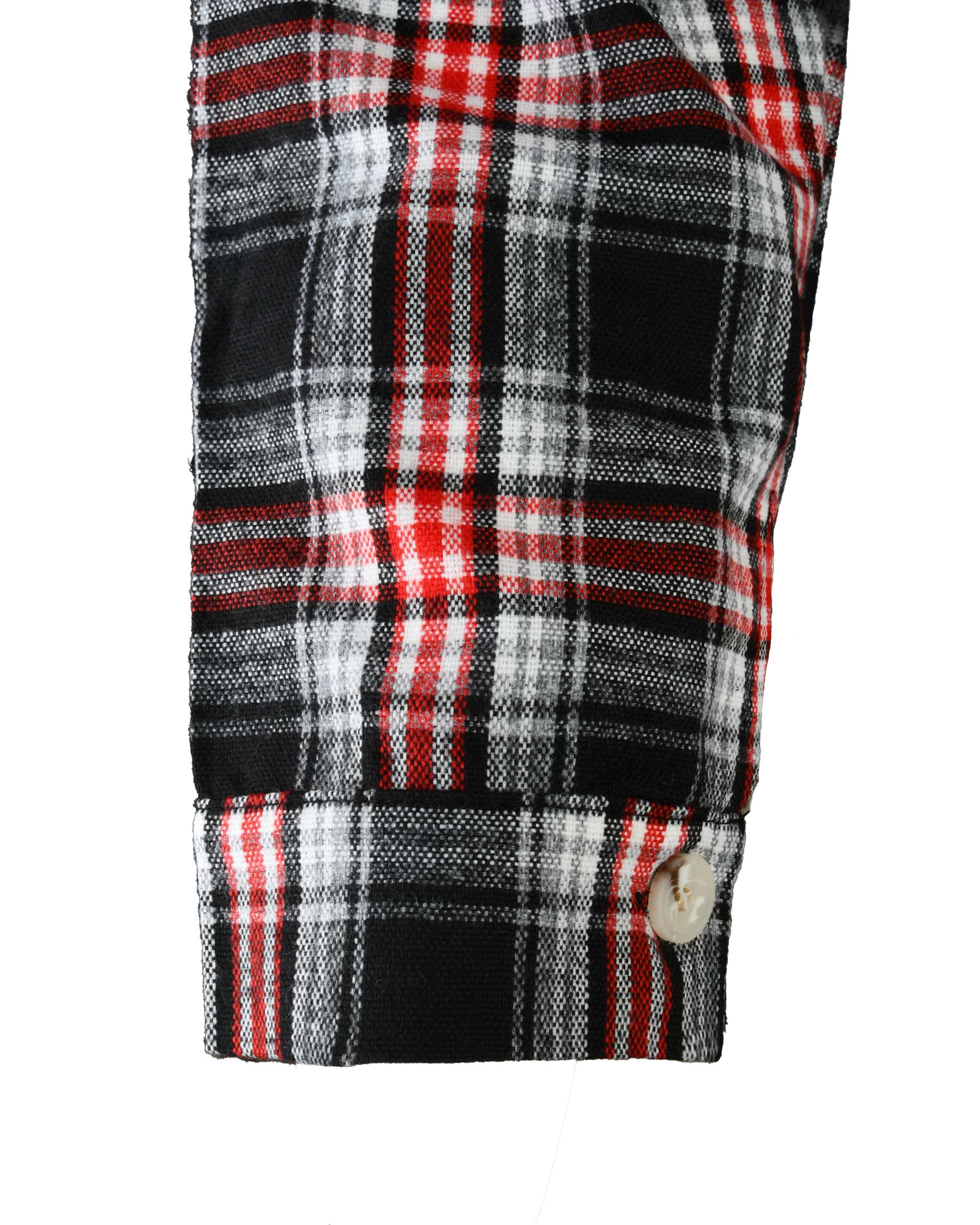 شومیز زنانه کشمیر چهارخانه مشکی قرمز کد 342