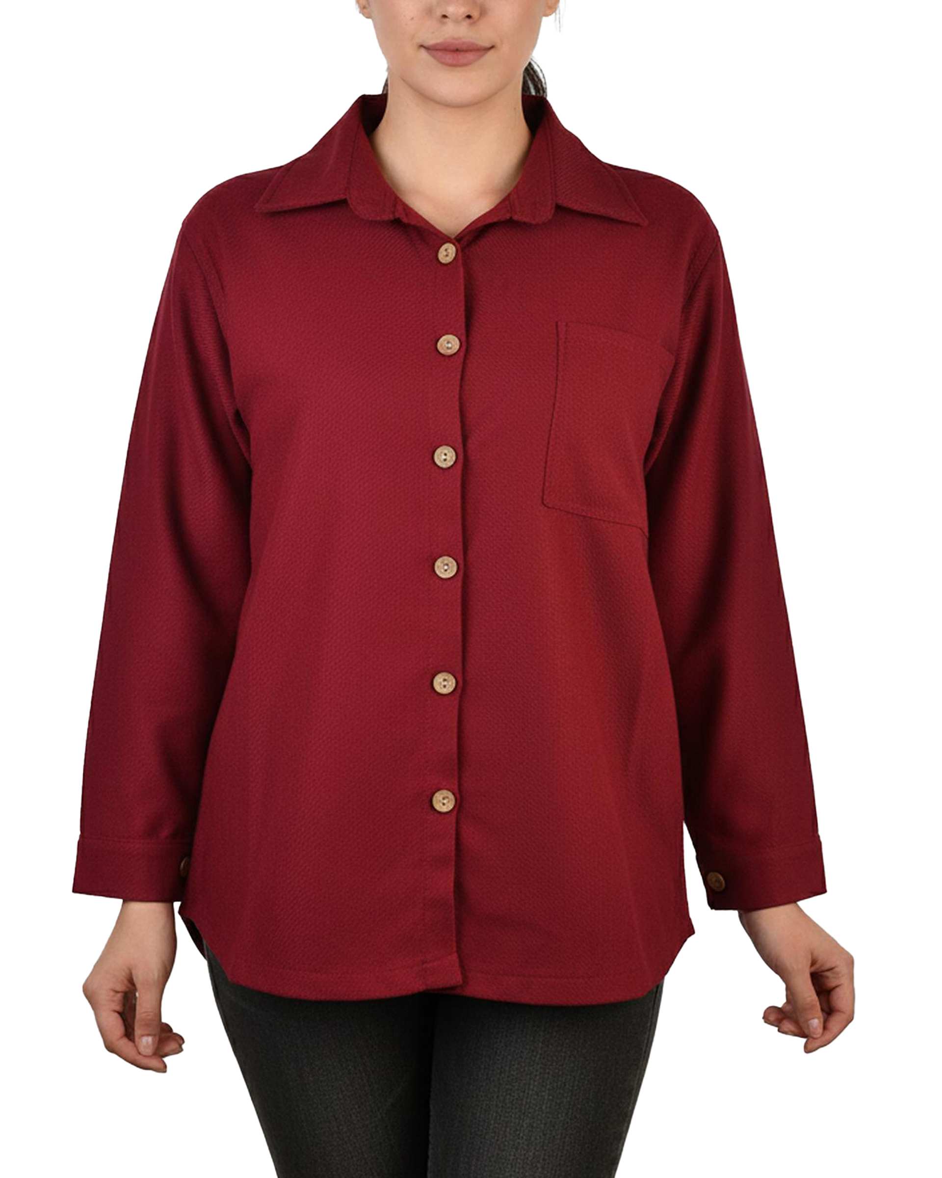 شومیز زنانه کشمیر قرمز کد 339