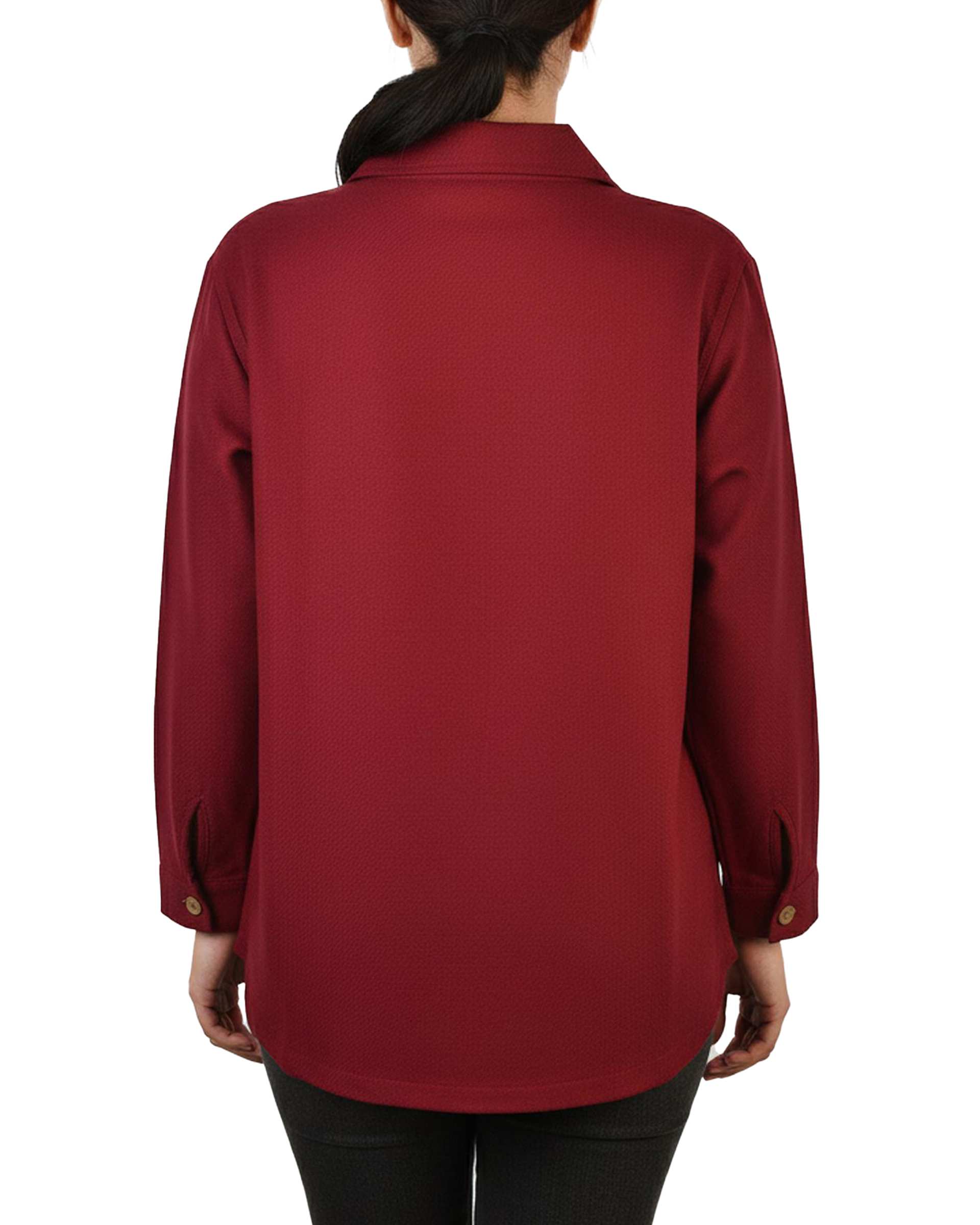 شومیز زنانه کشمیر قرمز کد 339