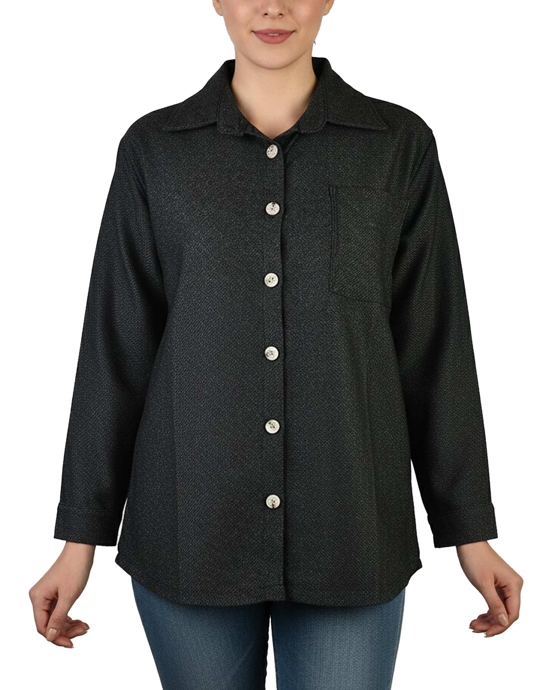 شومیز زنانه کشمیر طوسی کد 338