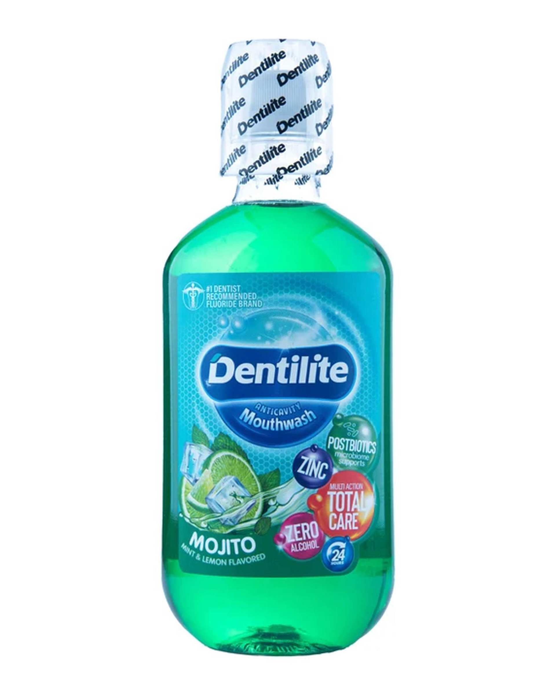 دهانشویه کامل دنتیلایت Dentilite با طعم موهیتو حجم 500ml