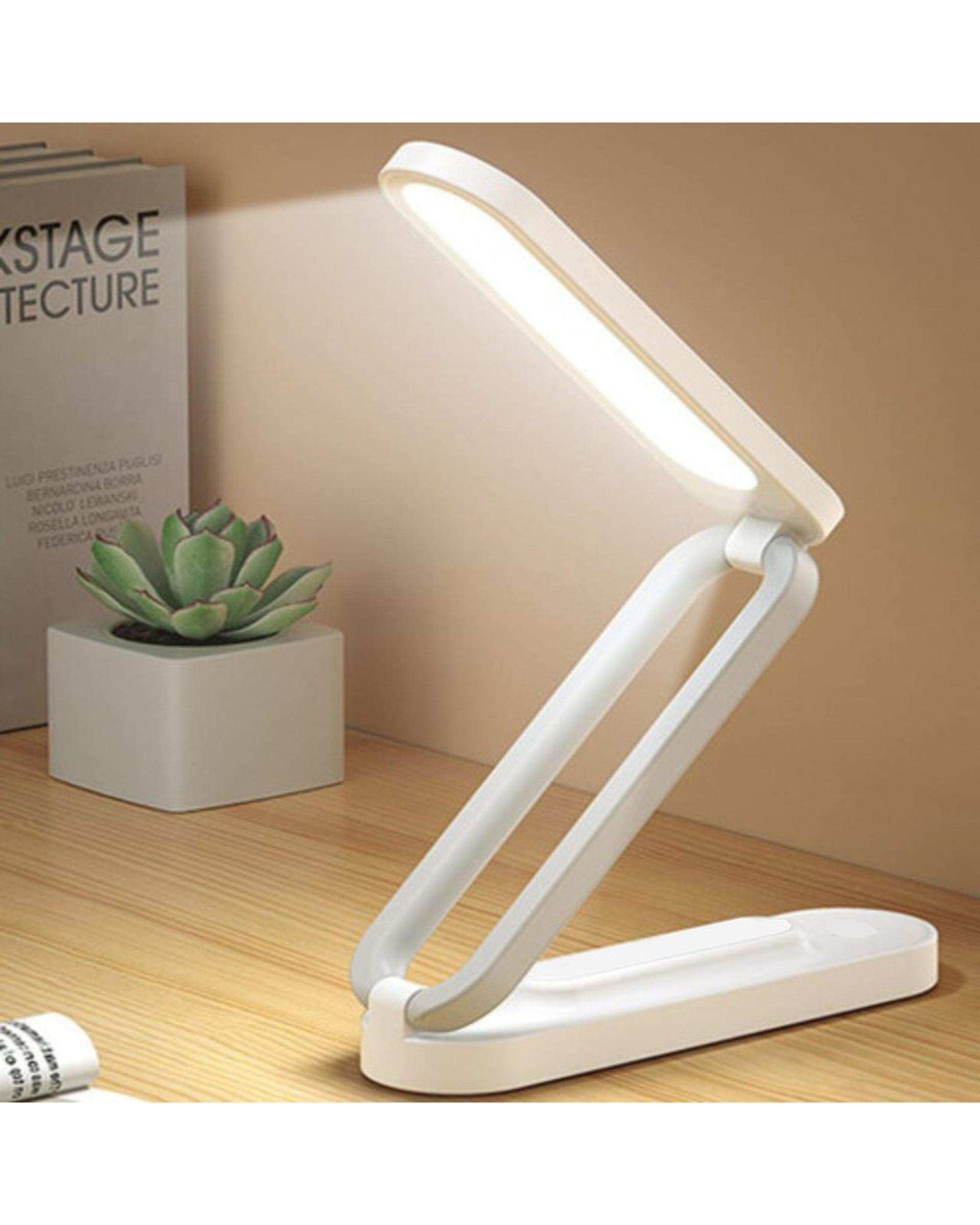 چراغ مطالعه سفید سولونیکس Solonix مدل تاشو سه حالته