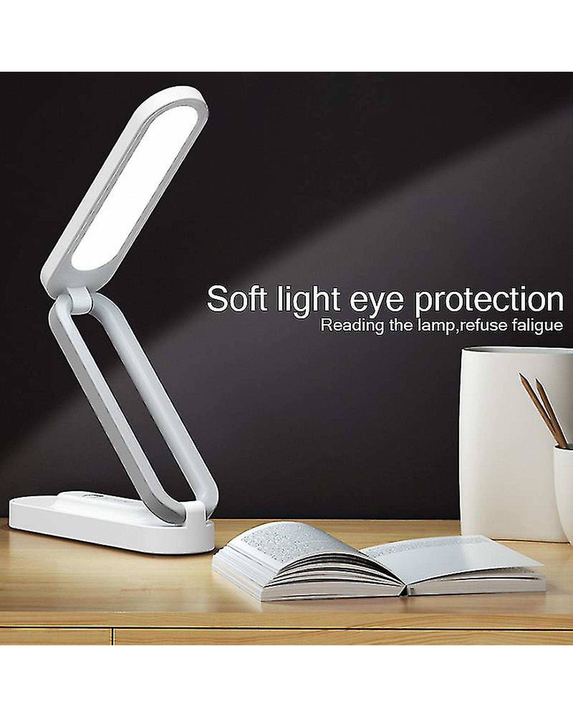 چراغ مطالعه سفید سولونیکس Solonix مدل تاشو سه حالته